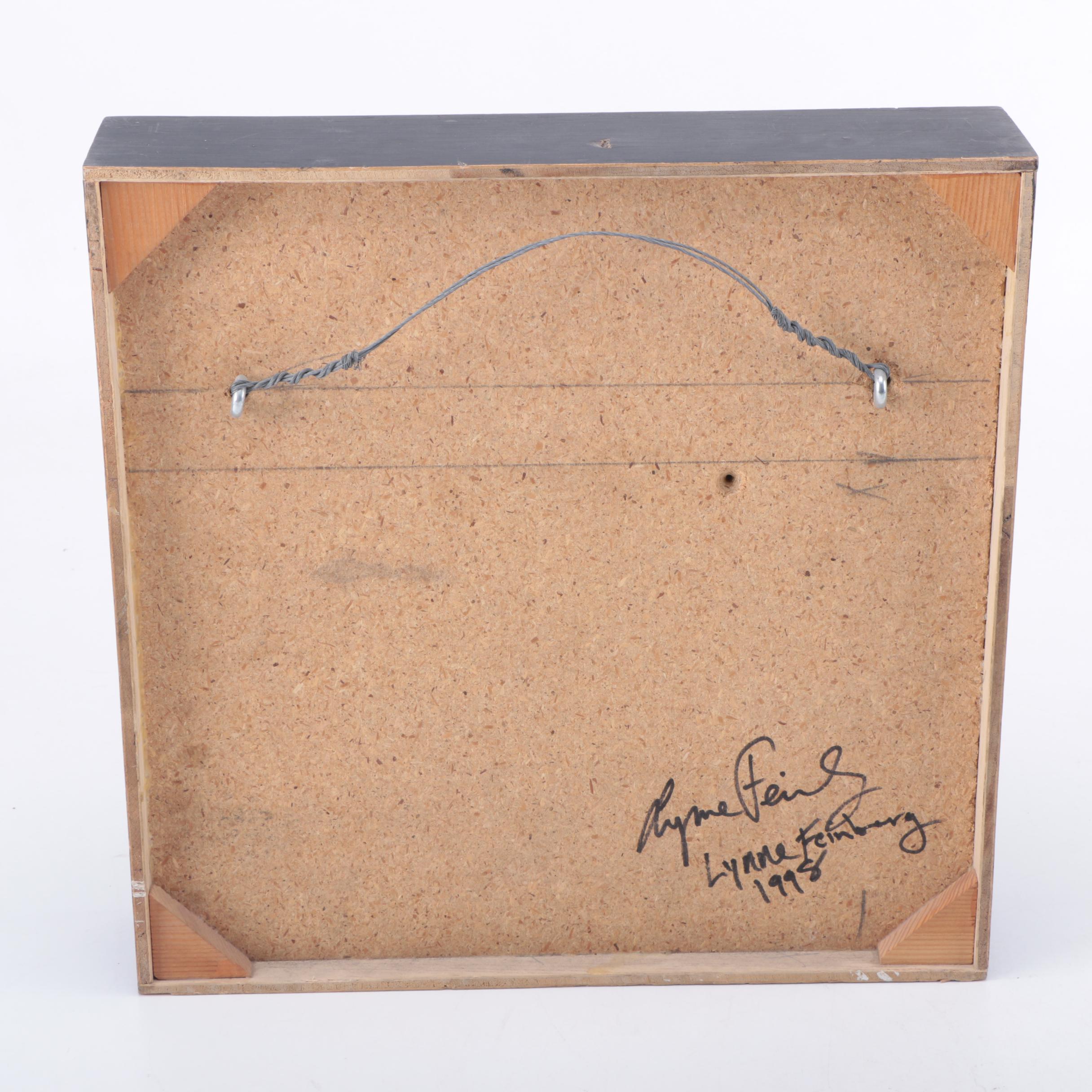 Signed Lynne Feinberg Decorative Tile Wall Hangings