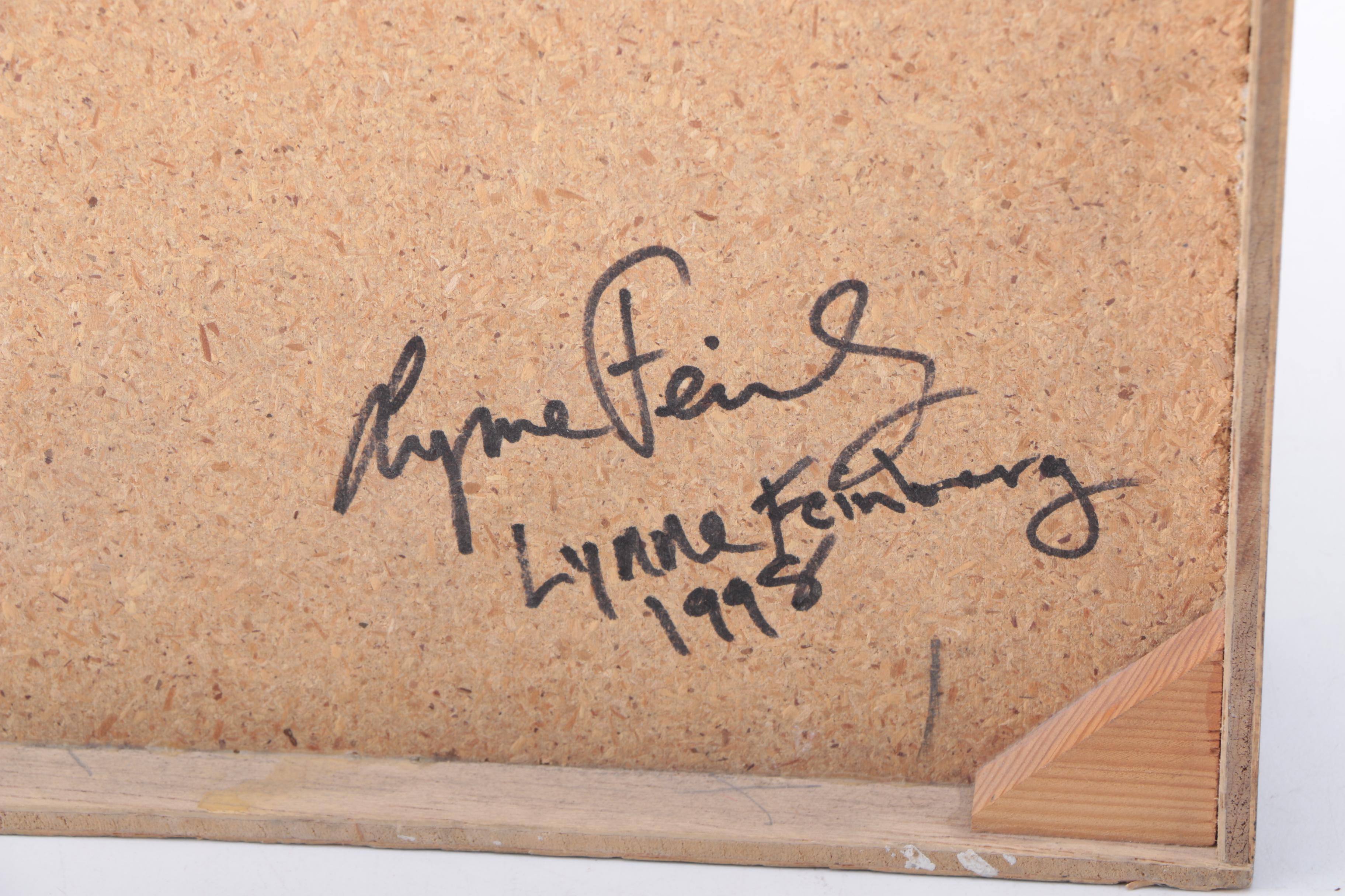 Signed Lynne Feinberg Decorative Tile Wall Hangings