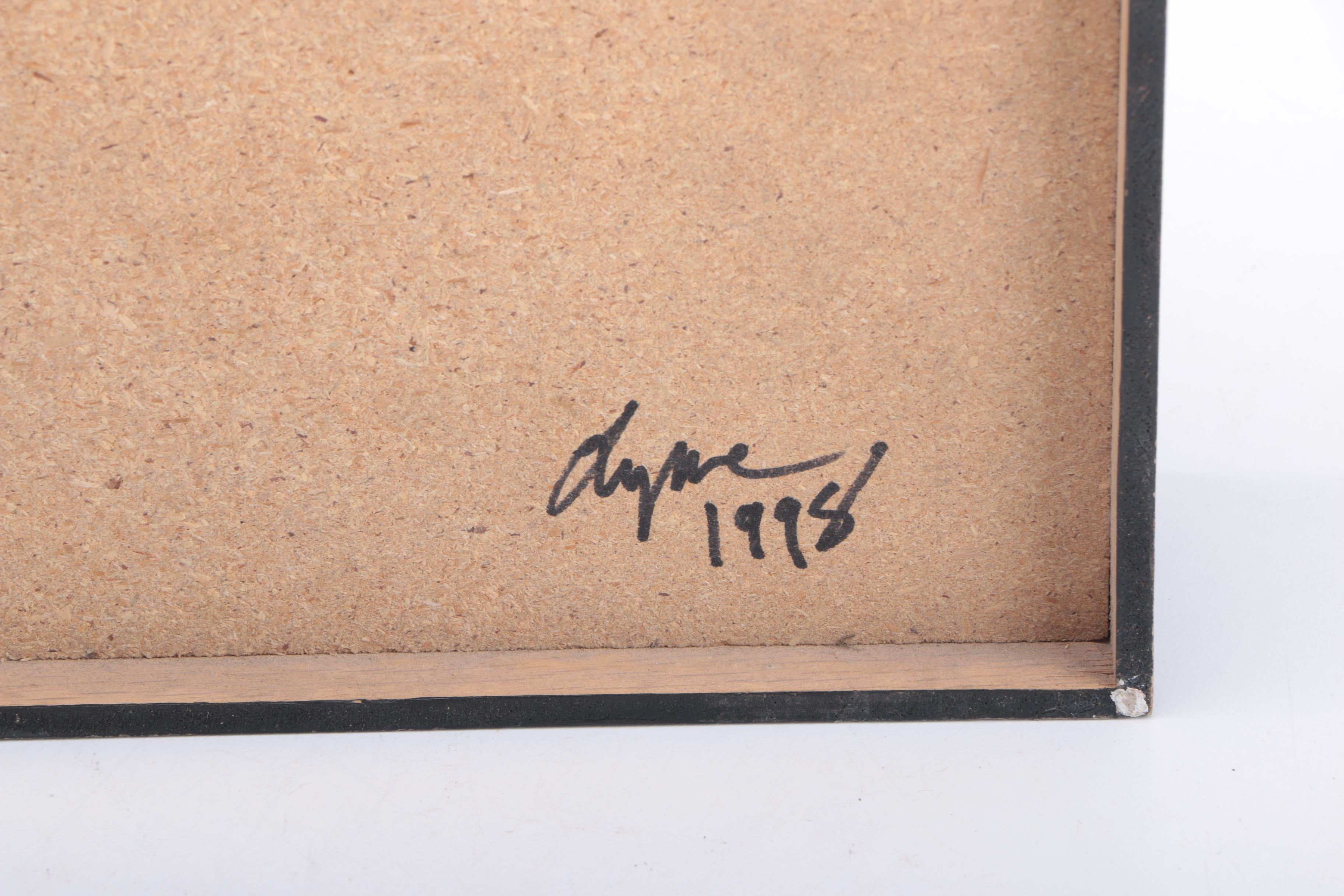 Signed Lynne Feinberg Decorative Tile Wall Hangings