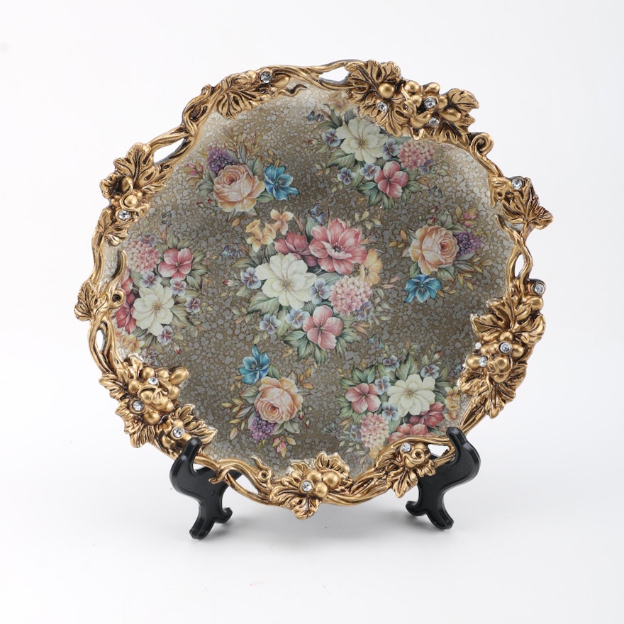 Decorative  Floral Plate