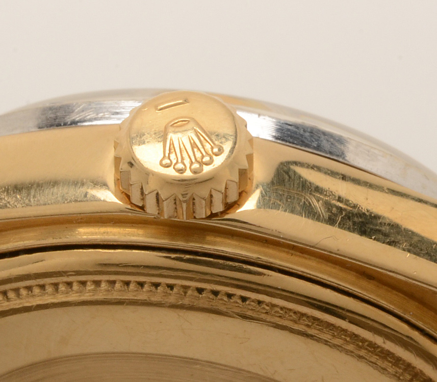 18K Yellow Gold Rolex Oyster Perpetual Day Date 1.32 CTW Diamond Watch