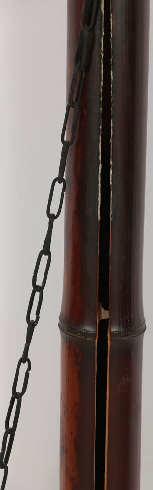 Japanese Jizai Kagi Kettle Hook of Carved Wooden Fish