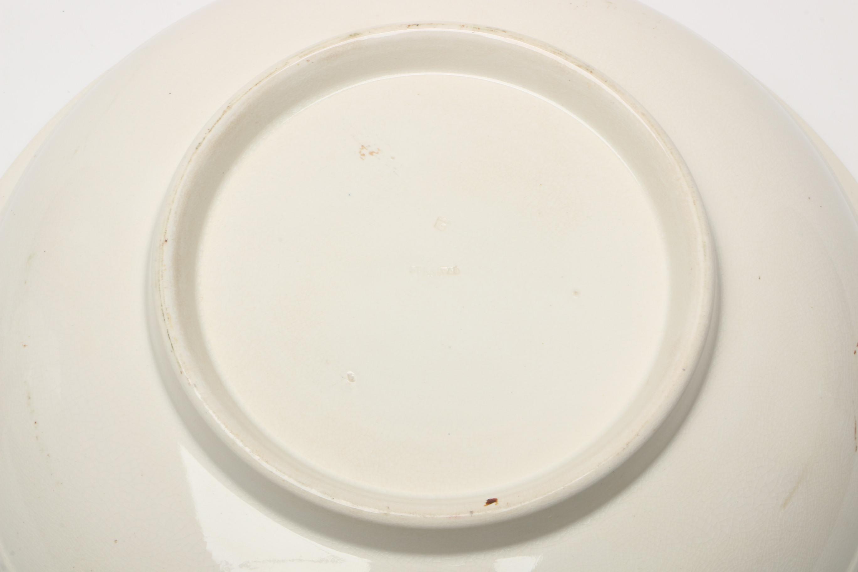 Antique Furnivals "Cashmere" Pitcher, Basin, and Shaving Set