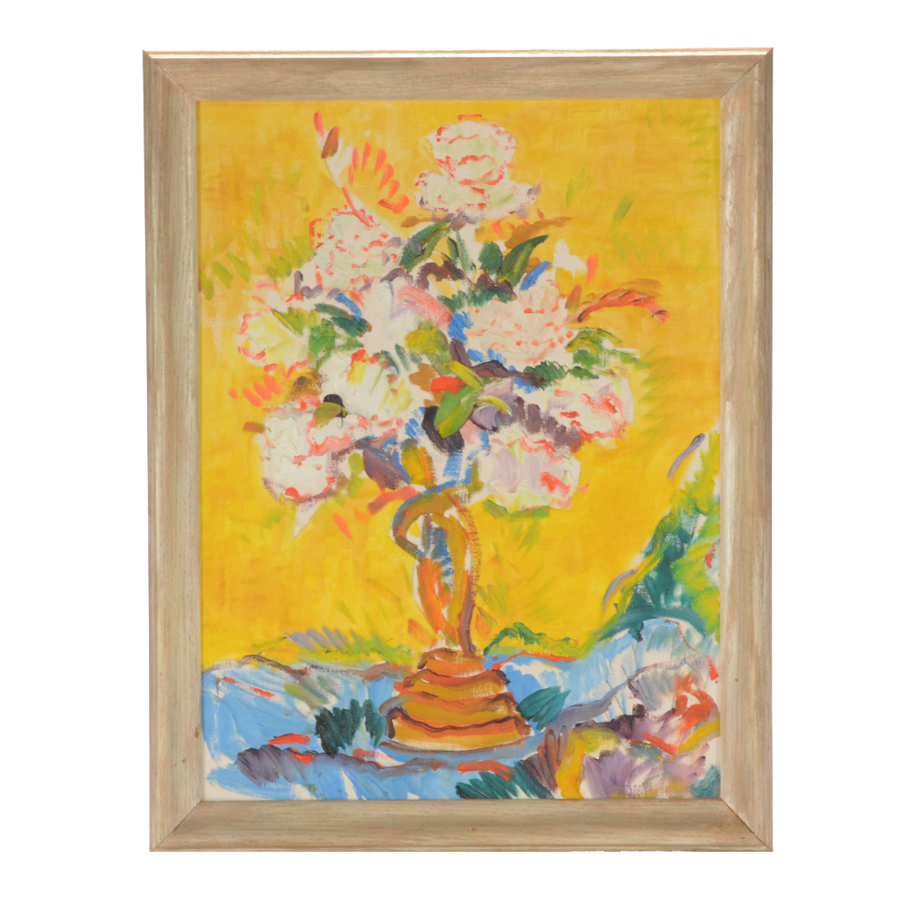 Oil Painting on Academy Board Attributed to Arthur Helwig