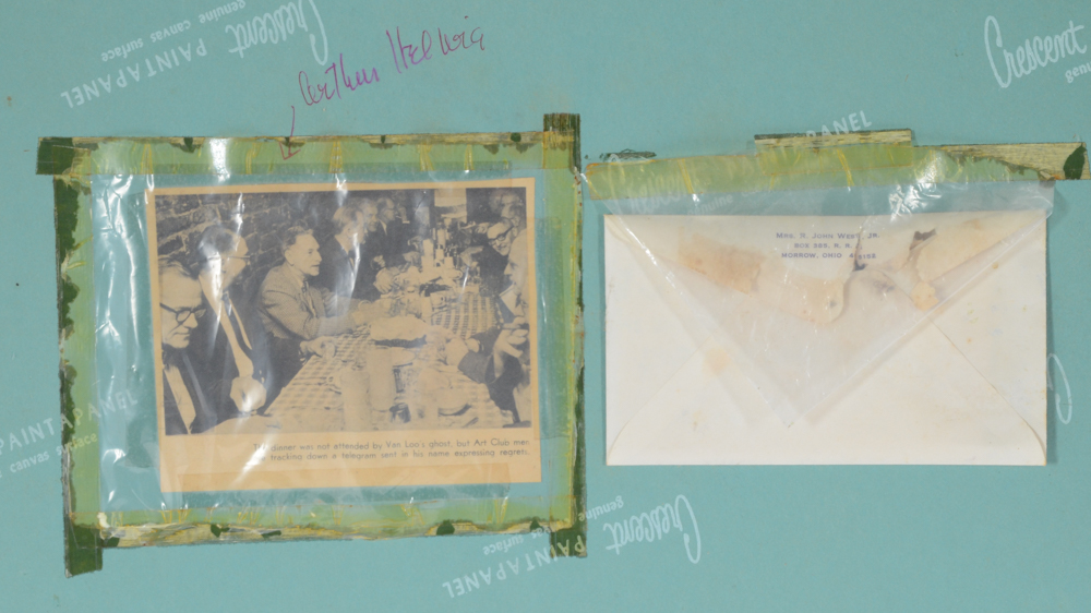 Oil Painting on Academy Board Attributed to Arthur Helwig