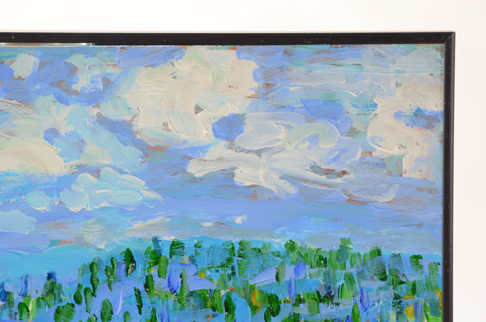 Will Becker Original Acrylic Painting on Board "The Old House on the Hill"