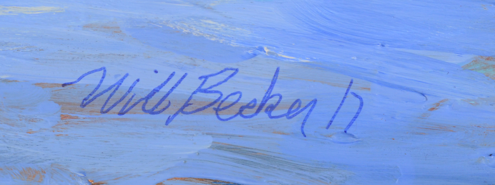 Will Becker Original Acrylic Painting on Board "The Old House on the Hill"