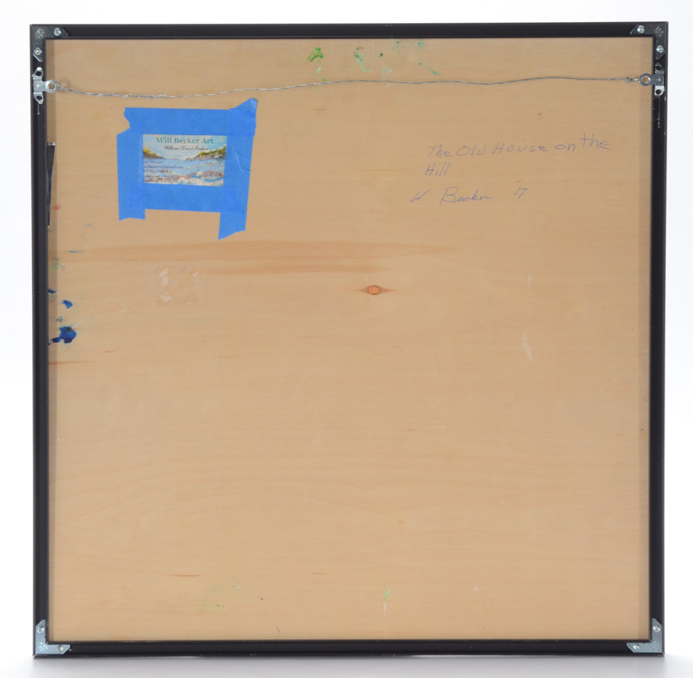 Will Becker Original Acrylic Painting on Board "The Old House on the Hill"