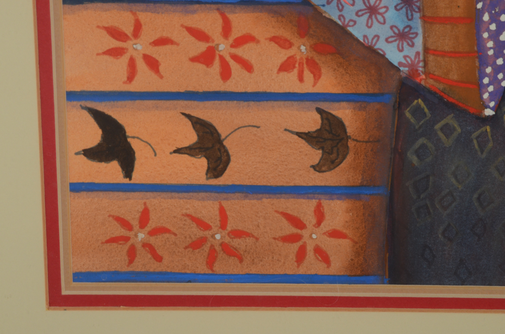 June Ruff Original Watercolor Painting "Tea Time"