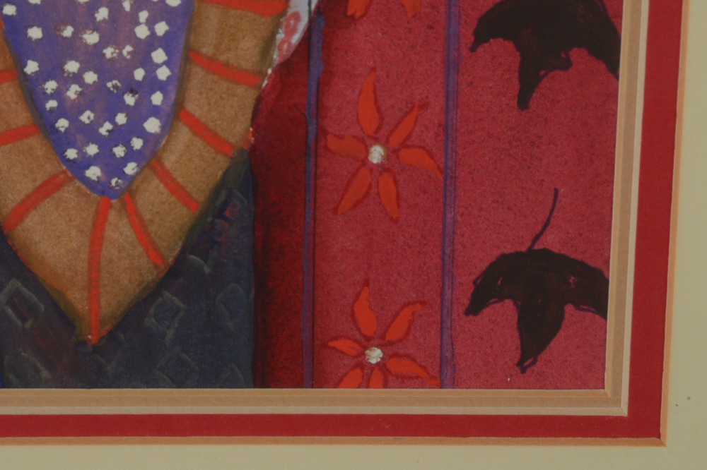 June Ruff Original Watercolor Painting "Tea Time"