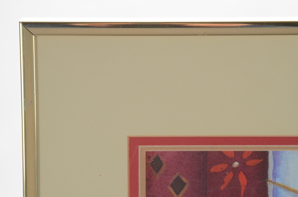 June Ruff Original Watercolor Painting "Tea Time"