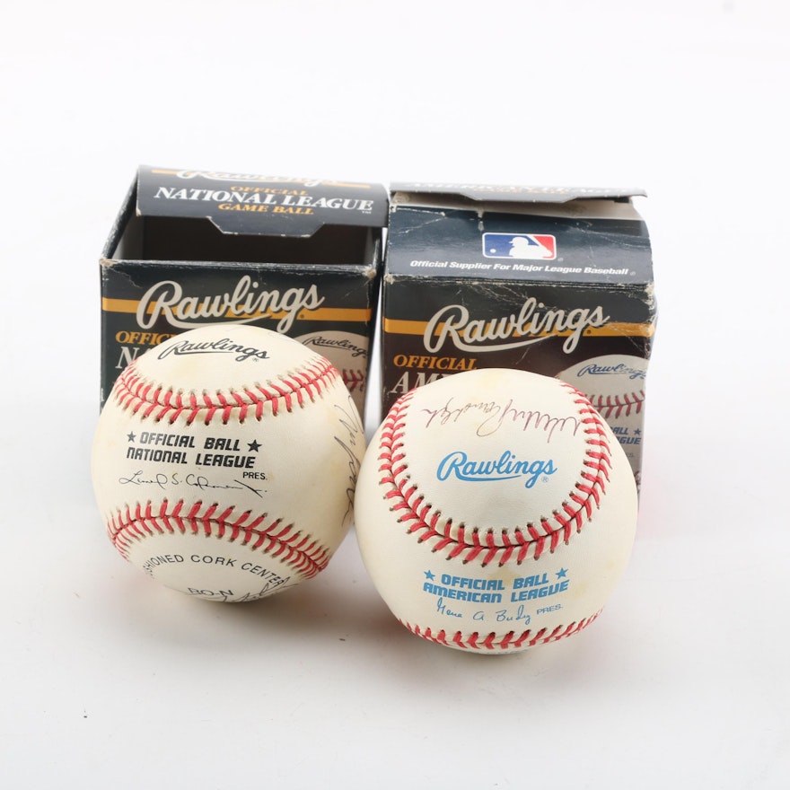 Autographed Baseballs Featuring Phil Rizzuto