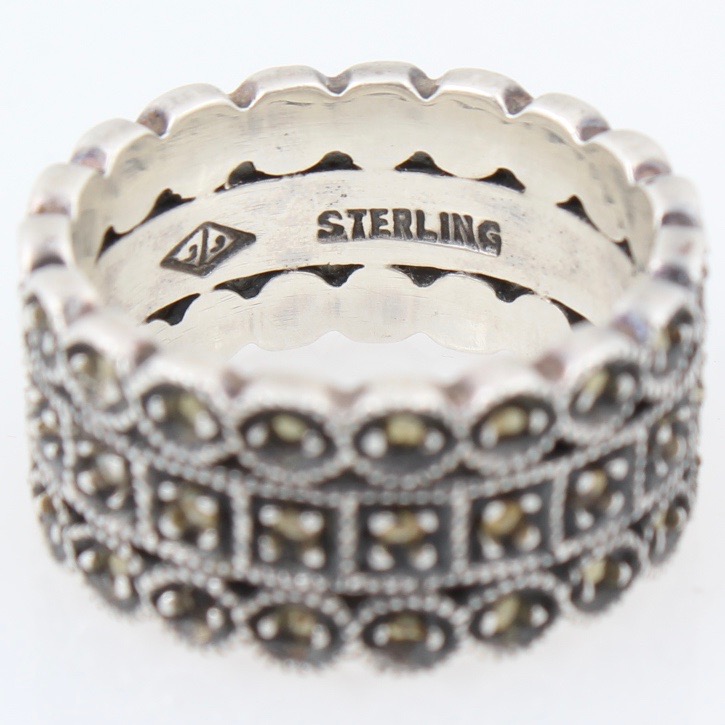 Sterling Silver Marcasite Ring