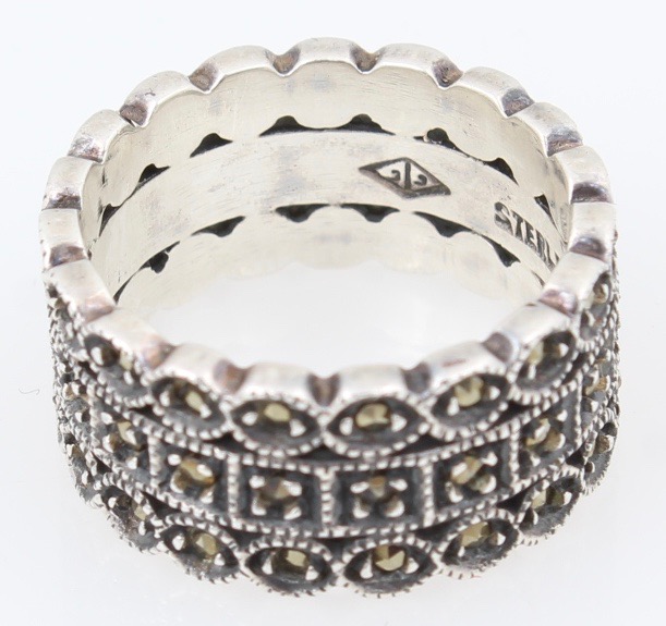 Sterling Silver Marcasite Ring