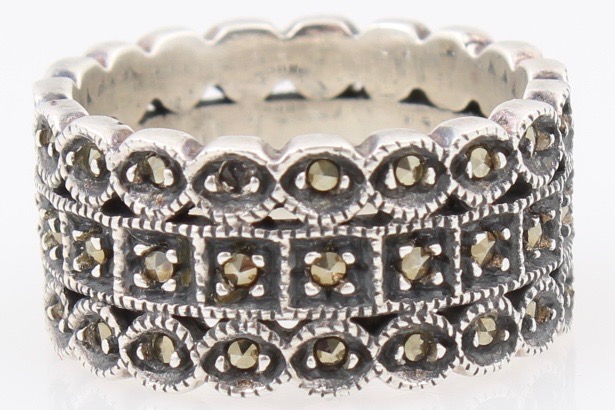 Sterling Silver Marcasite Ring