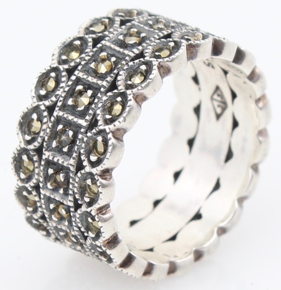 Sterling Silver Marcasite Ring