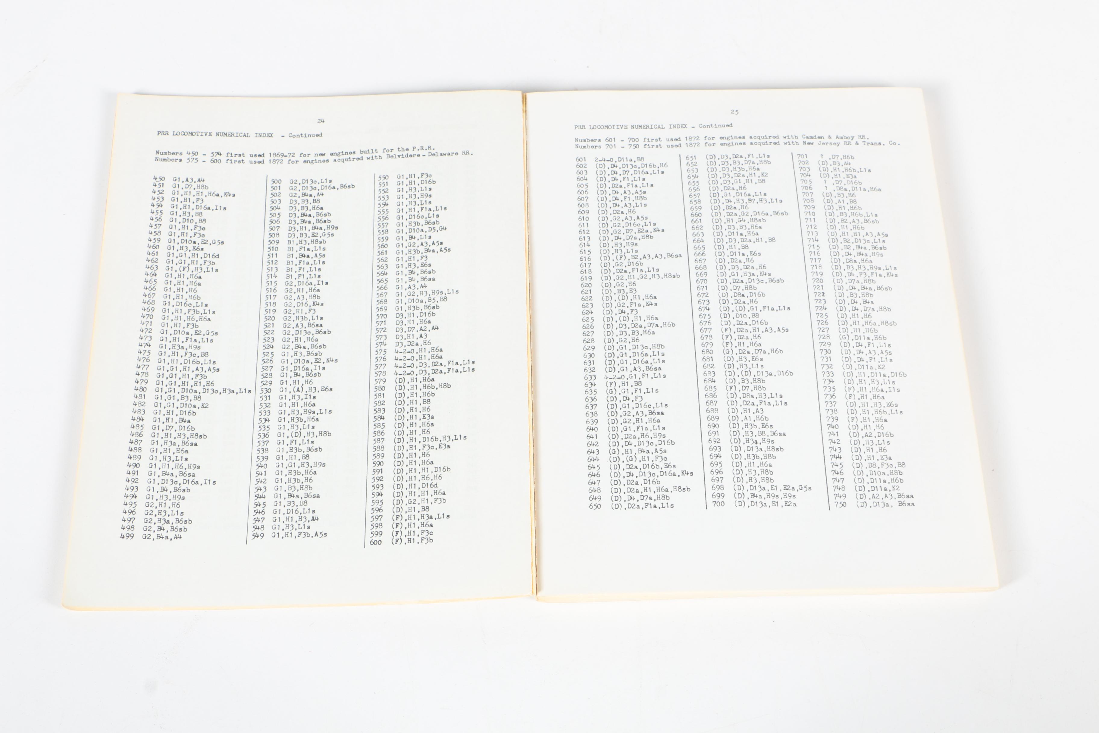 Collection of Historical Pennsylvania Railroad Books