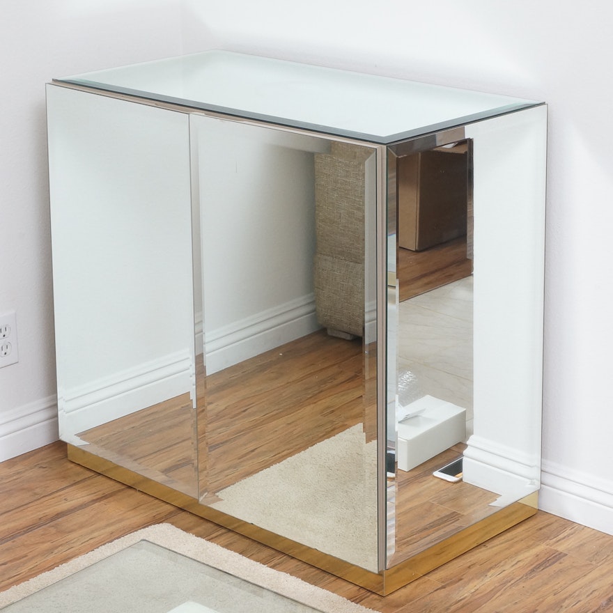 Mirrored Cabinet With Double Doors
