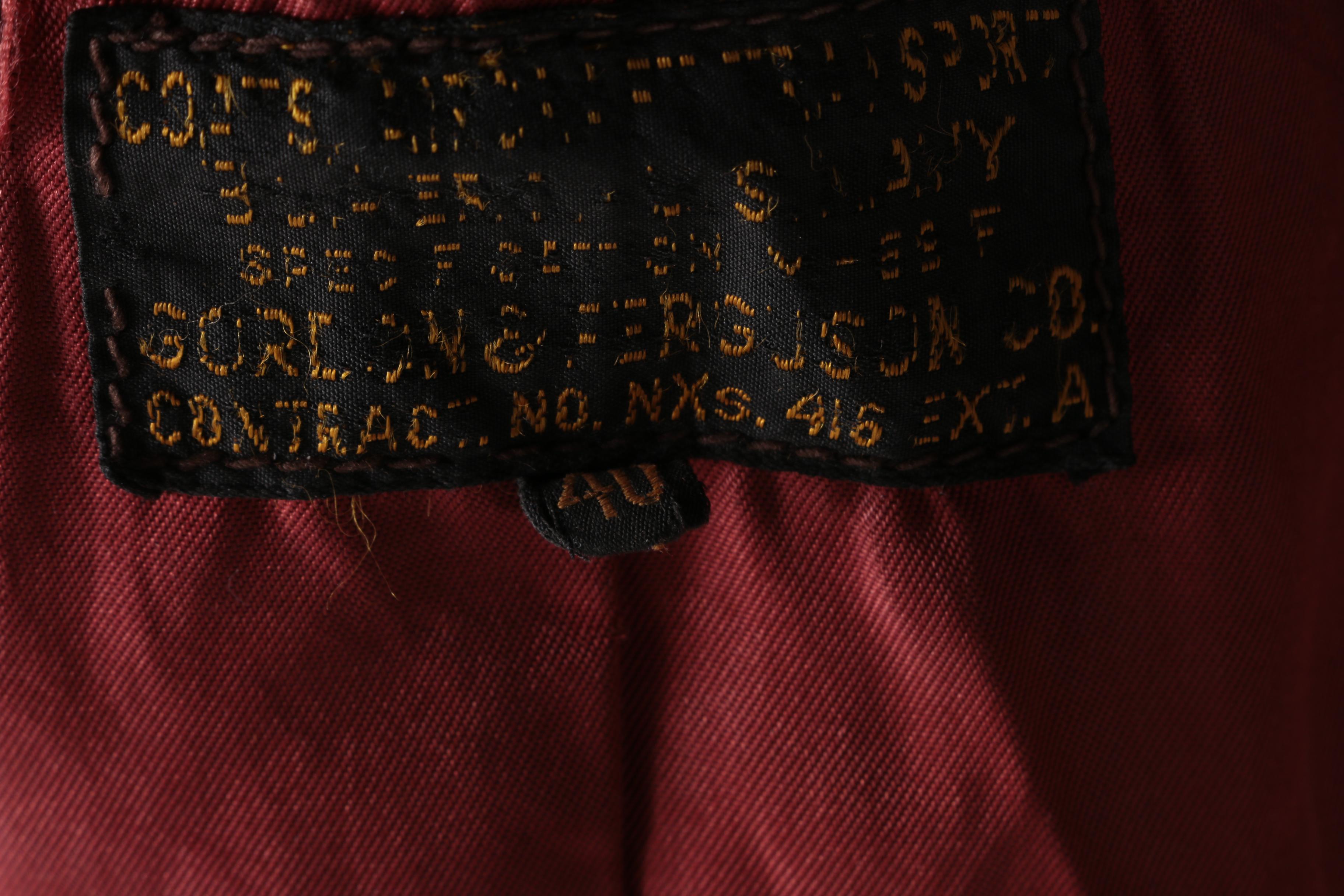 U.S. Navy M69F Transport Pilot Leather Coat with Shearling Collar