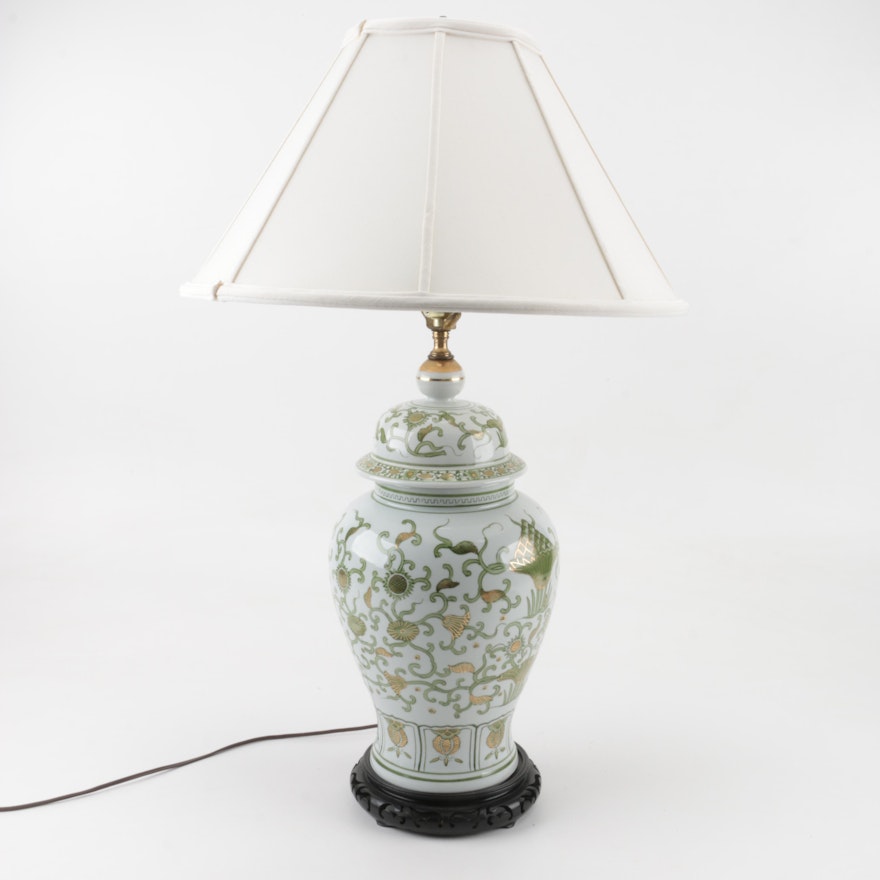 Asian Style Ginger Jar Table Lamp