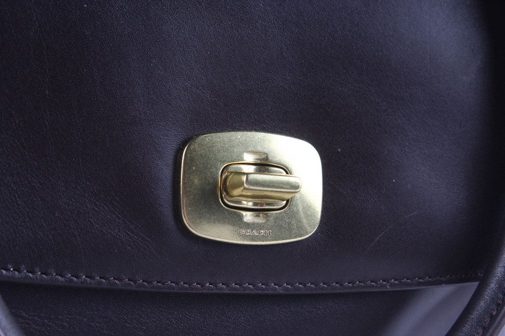 Coach Legacy Pinnacle Harper Triple Zip Leather Satchel