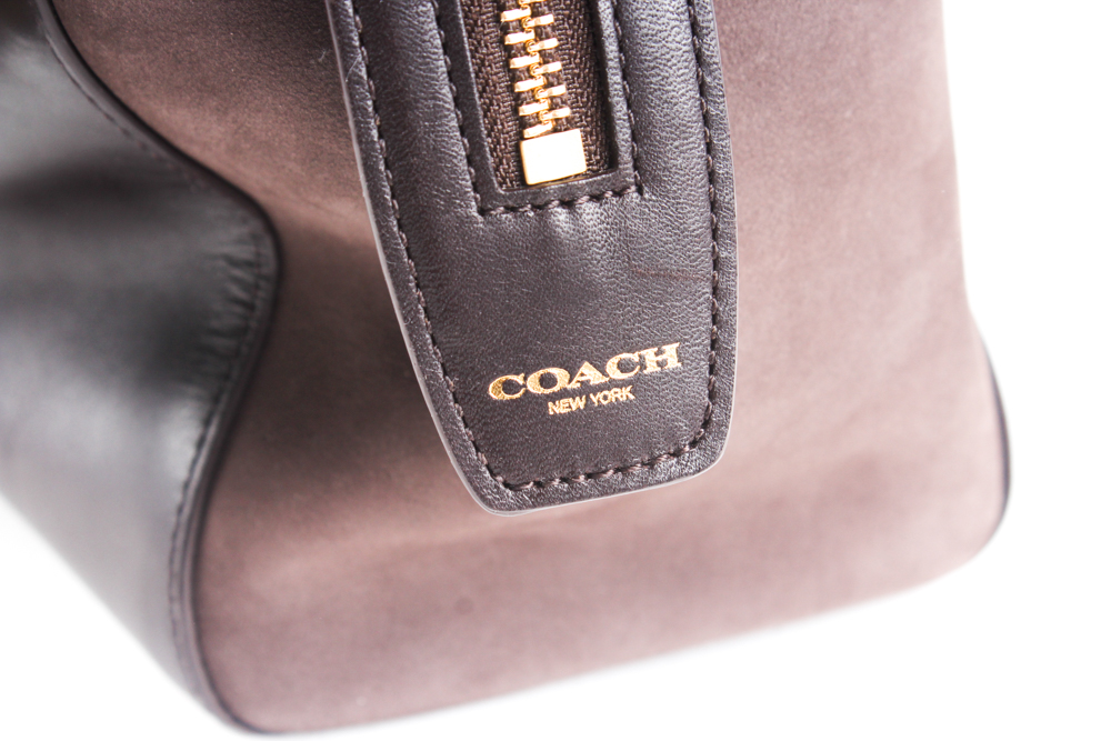 Coach Legacy Pinnacle Harper Triple Zip Leather Satchel