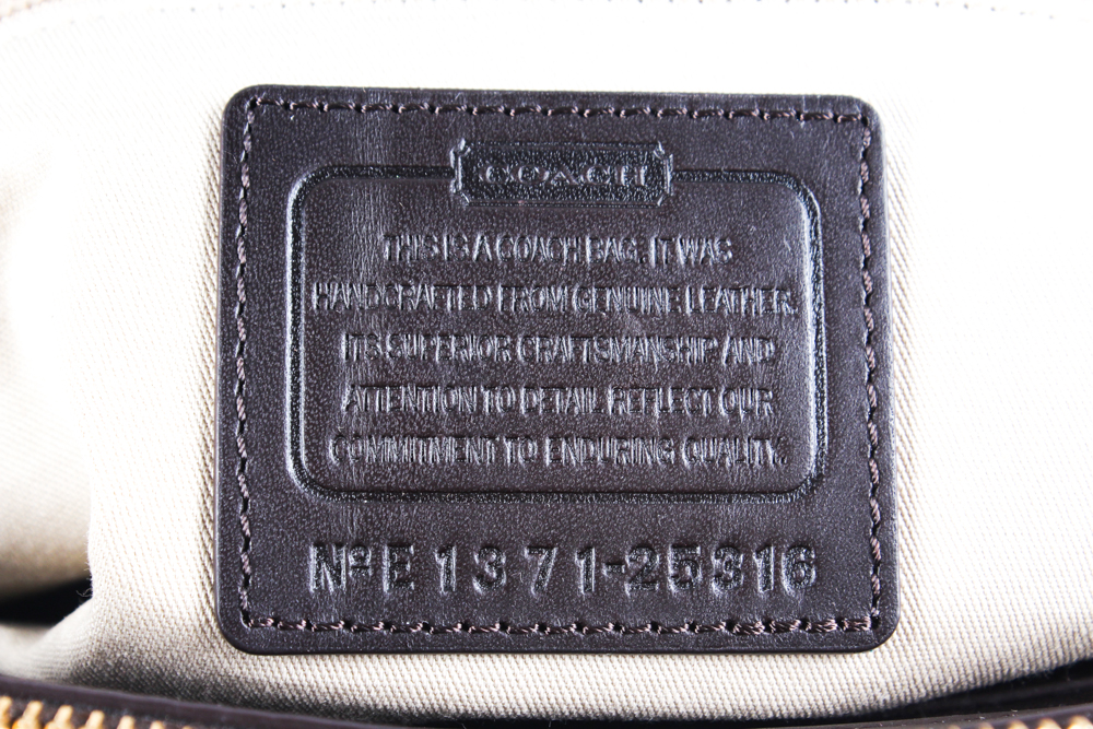 Coach Legacy Pinnacle Harper Triple Zip Leather Satchel