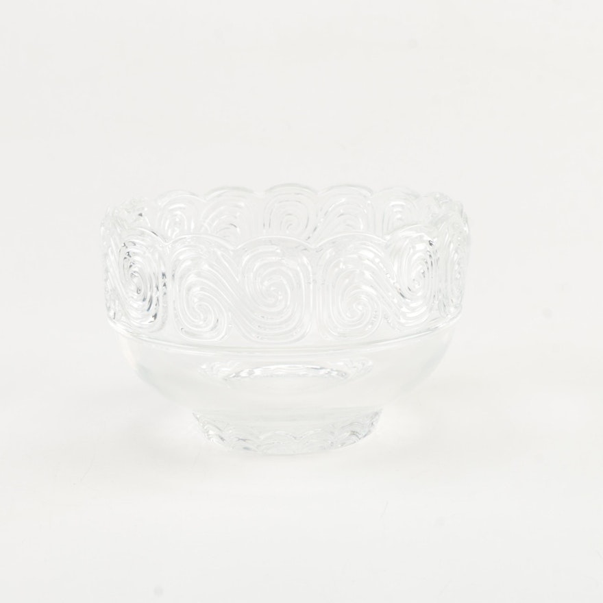 Tiffany & Co. "Scroll" Crystal Bowl