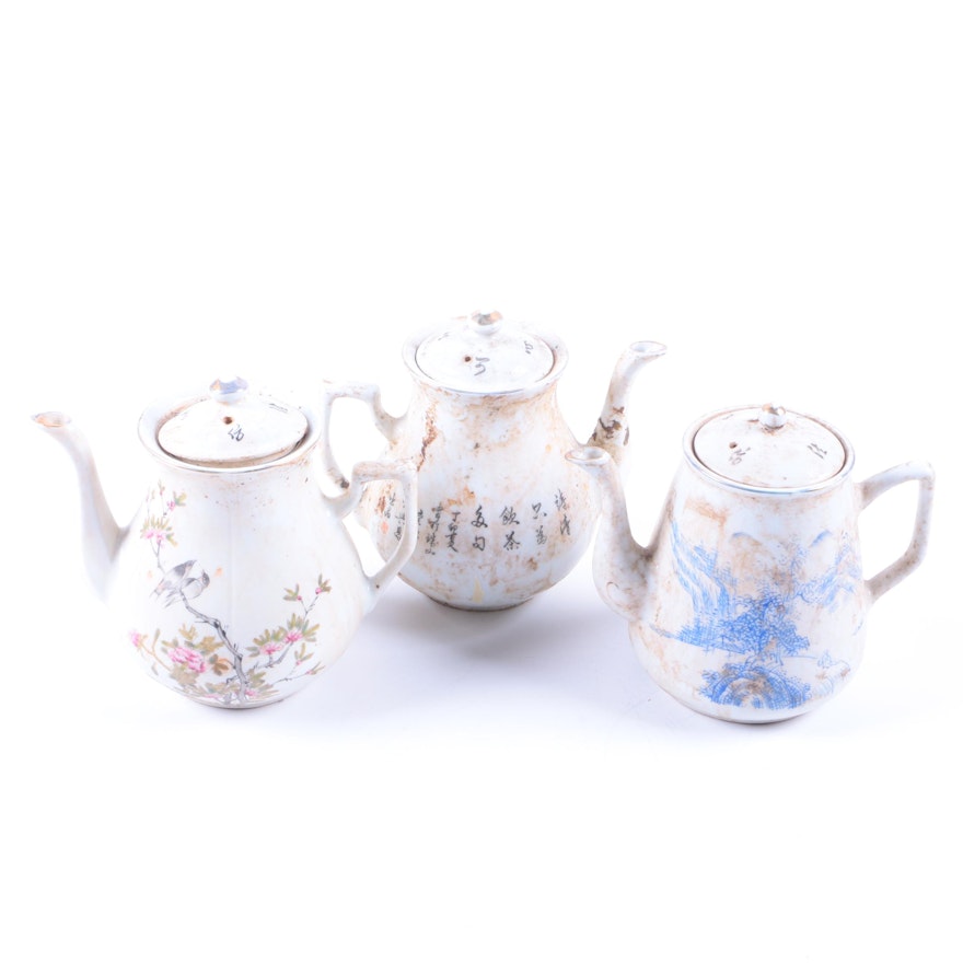 Vintage Chinese Porcelain Teapots