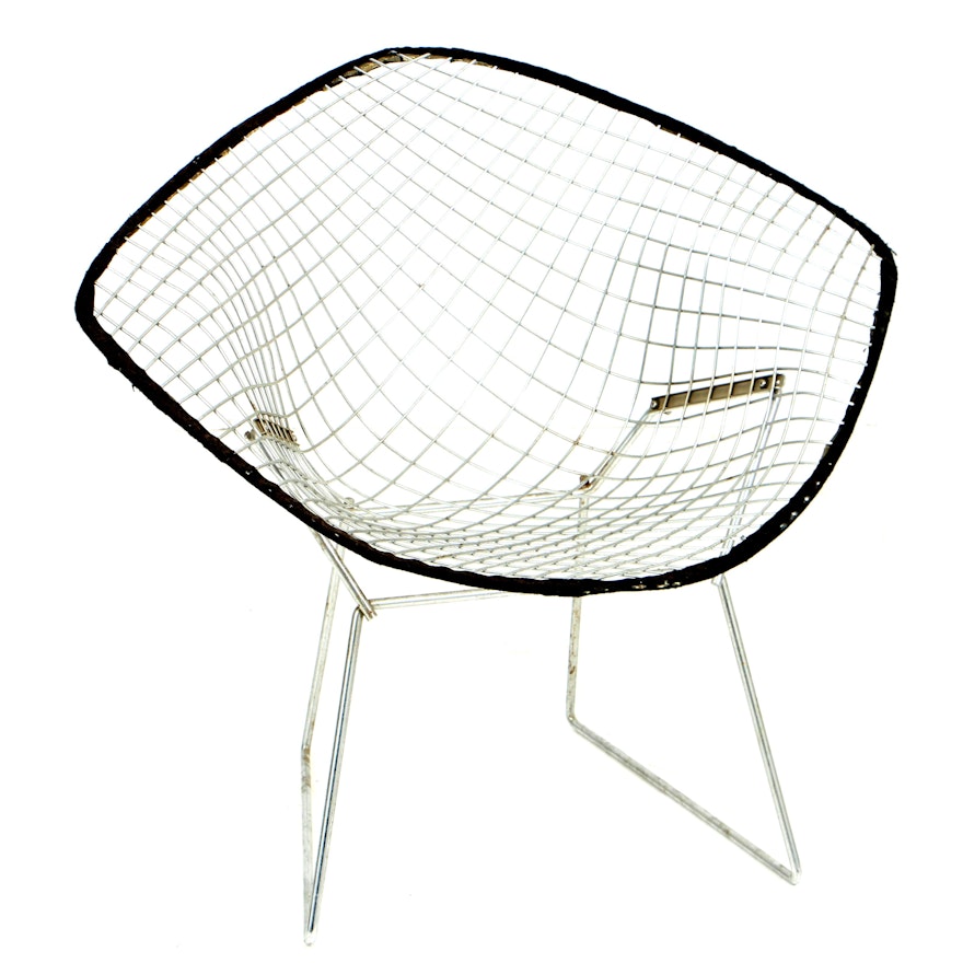 Vintage Modernist "Diamond" Chair by Harry Bertoia for Knoll