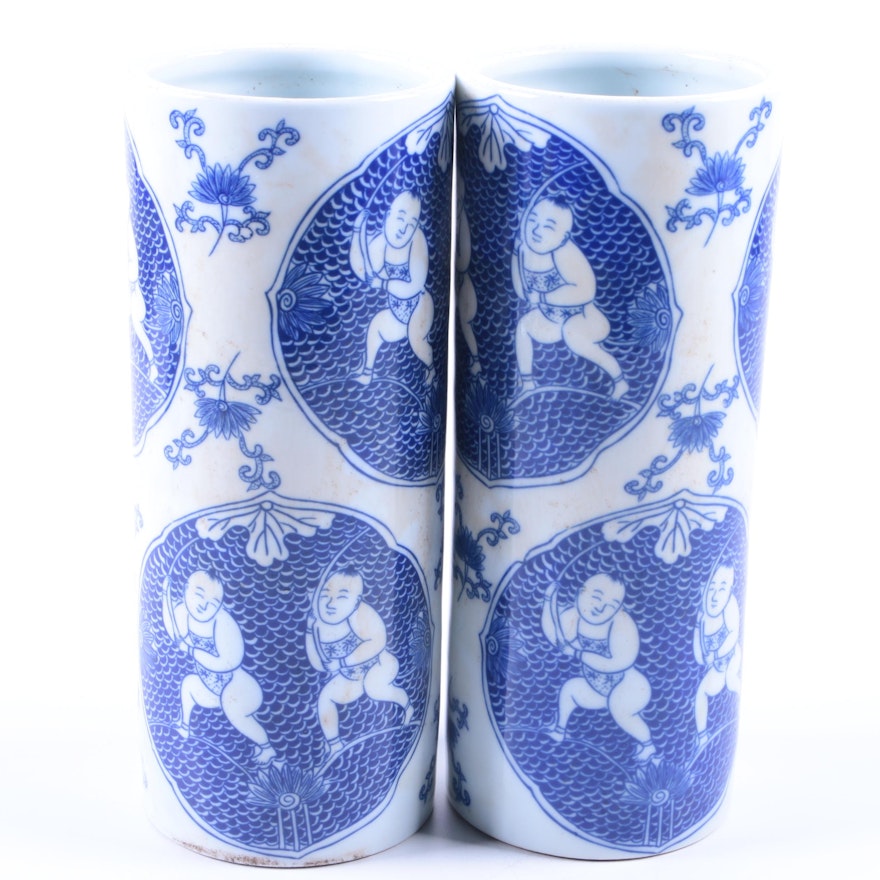 Pair of Chinese Ceramic Vases