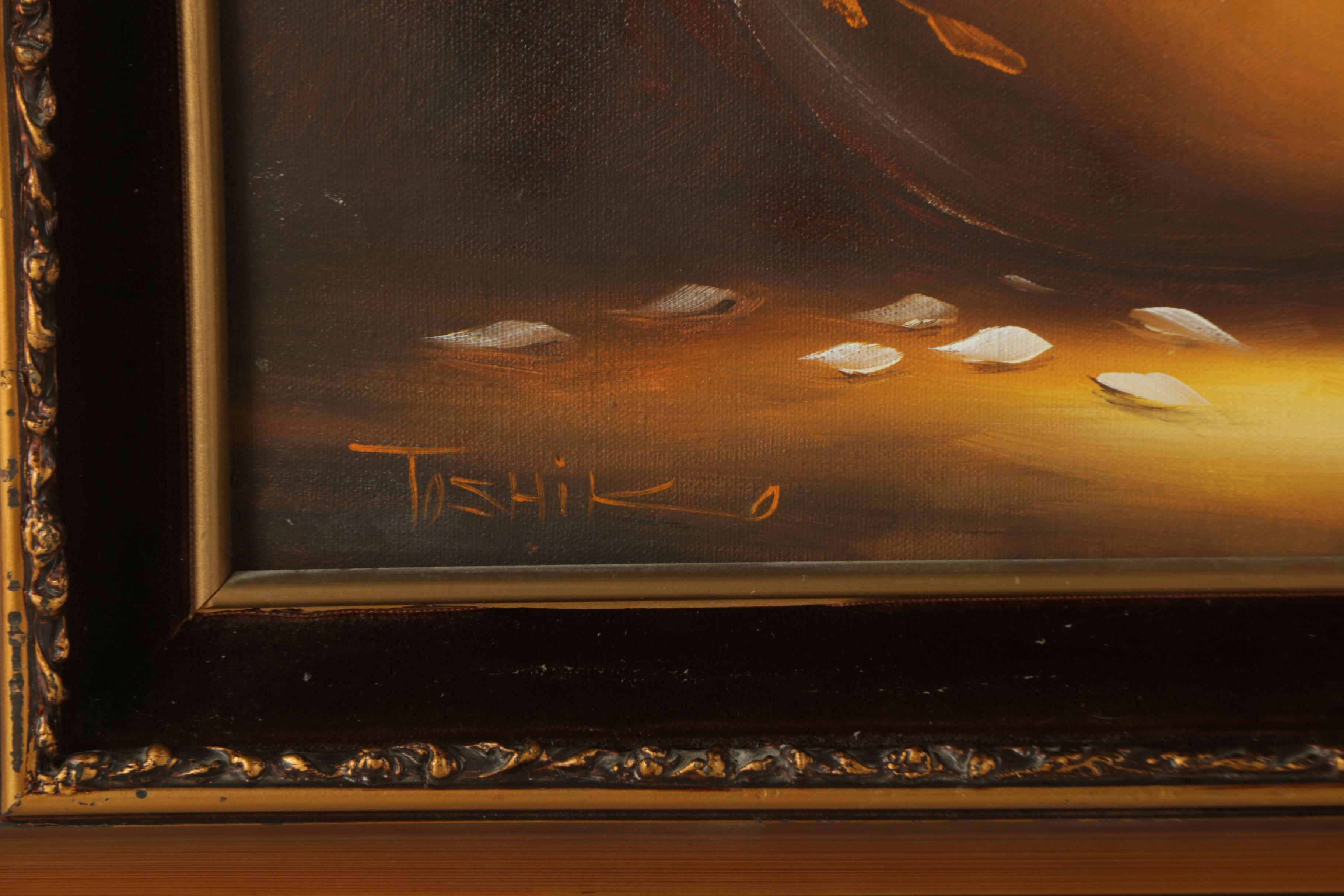 Toshiko Fukushima Oil Painting on Canvas of Still Life