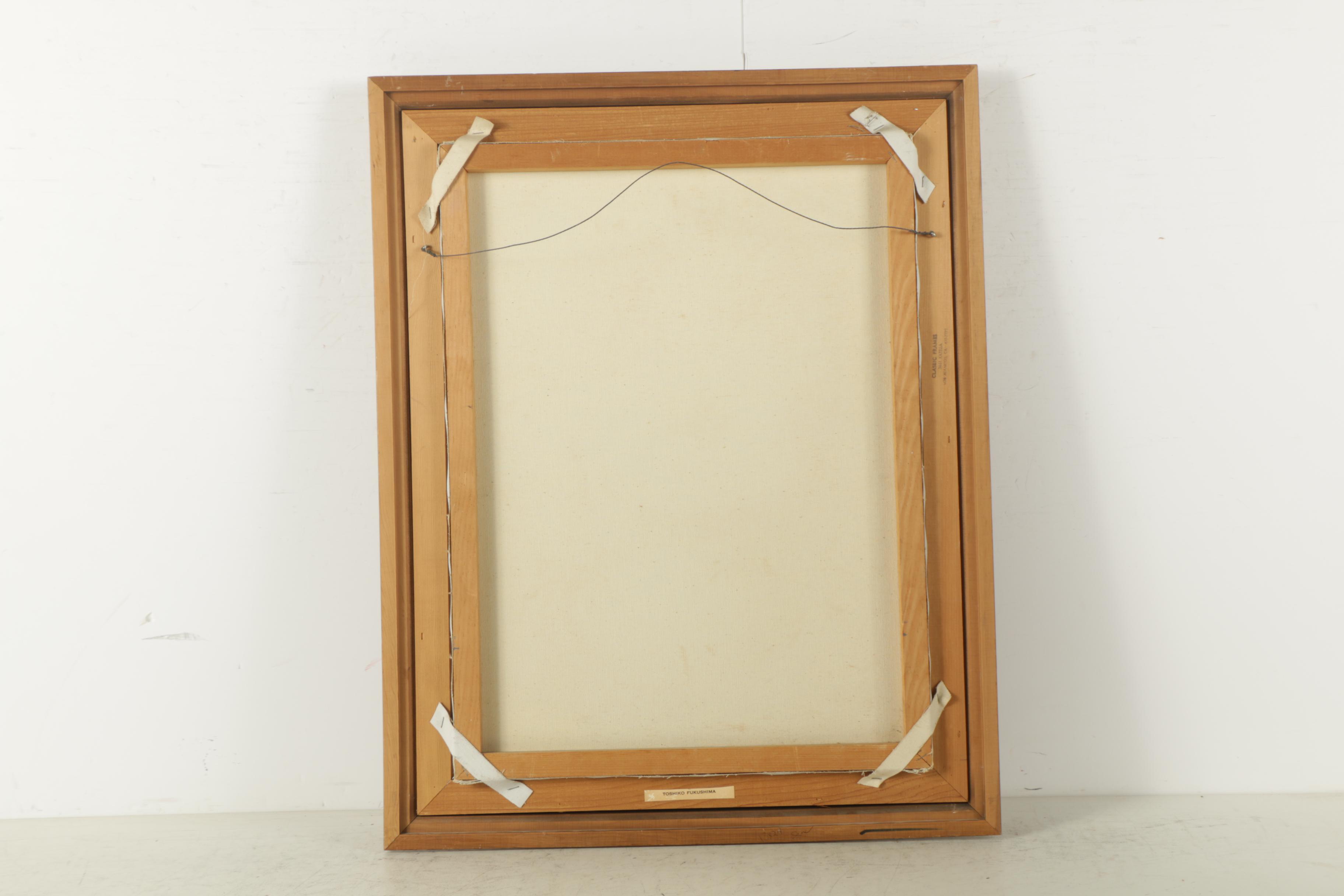 Toshiko Fukushima Oil Painting on Canvas of Still Life