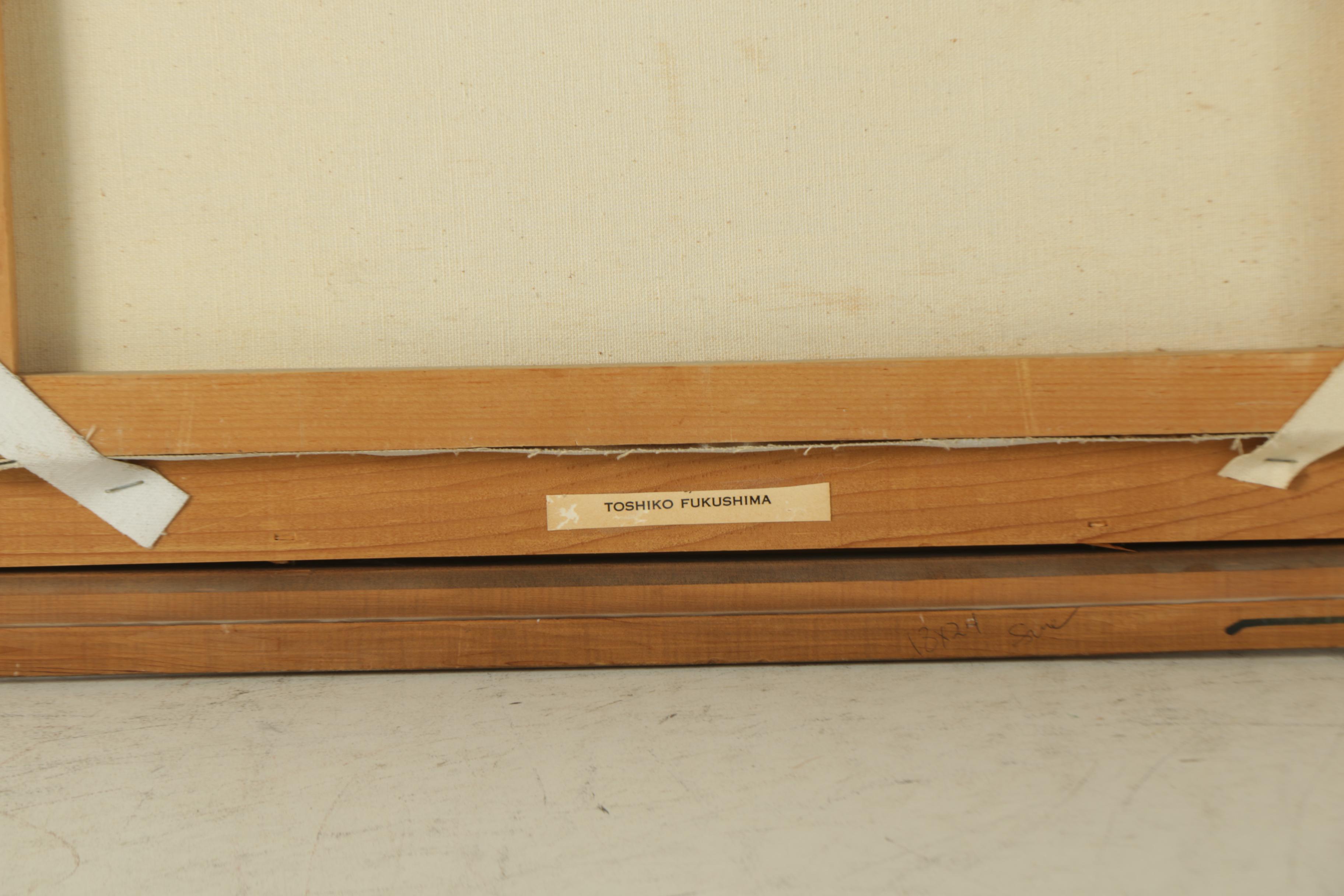 Toshiko Fukushima Oil Painting on Canvas of Still Life