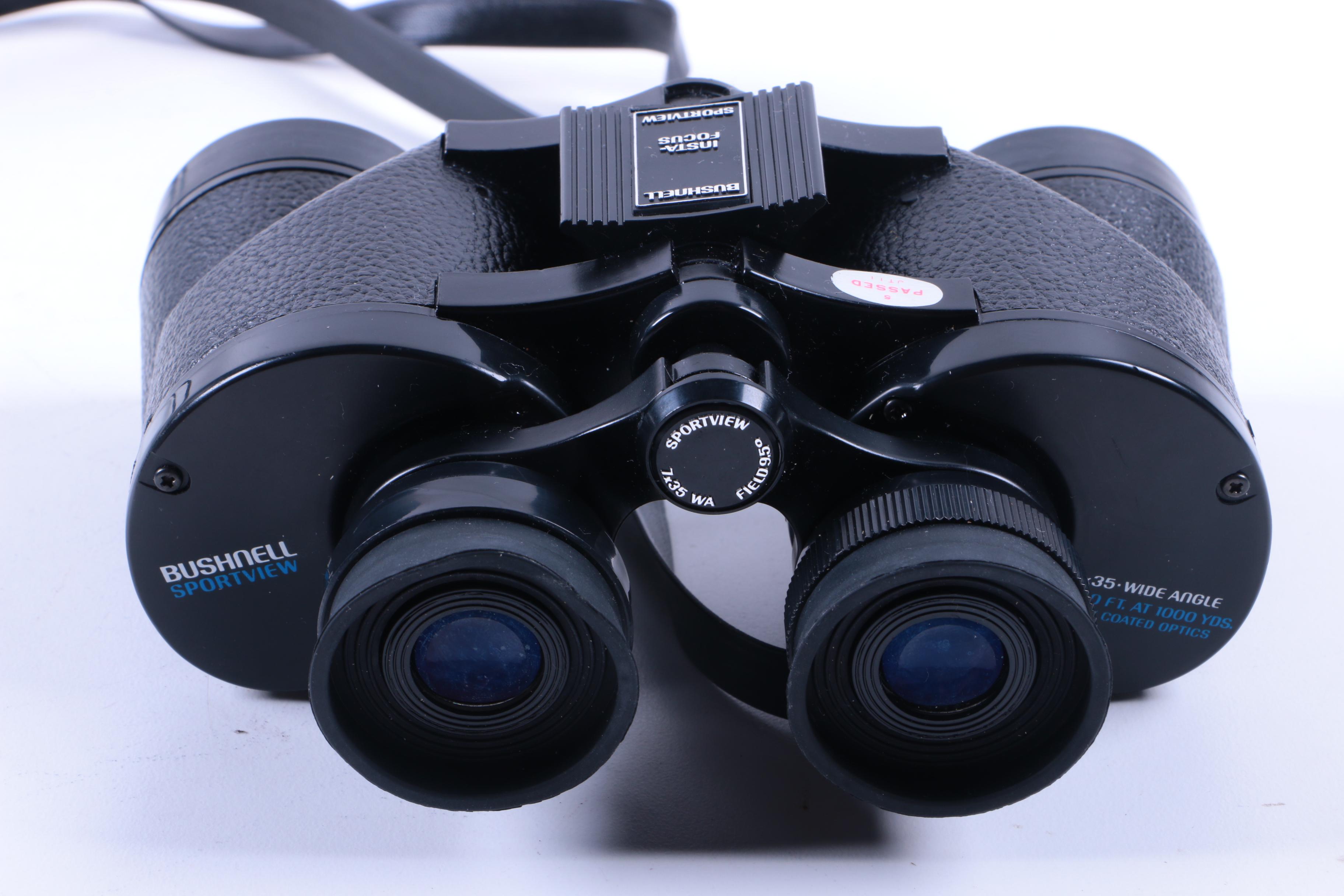 Vintage Bushnell Sportsview Binoculars in Case