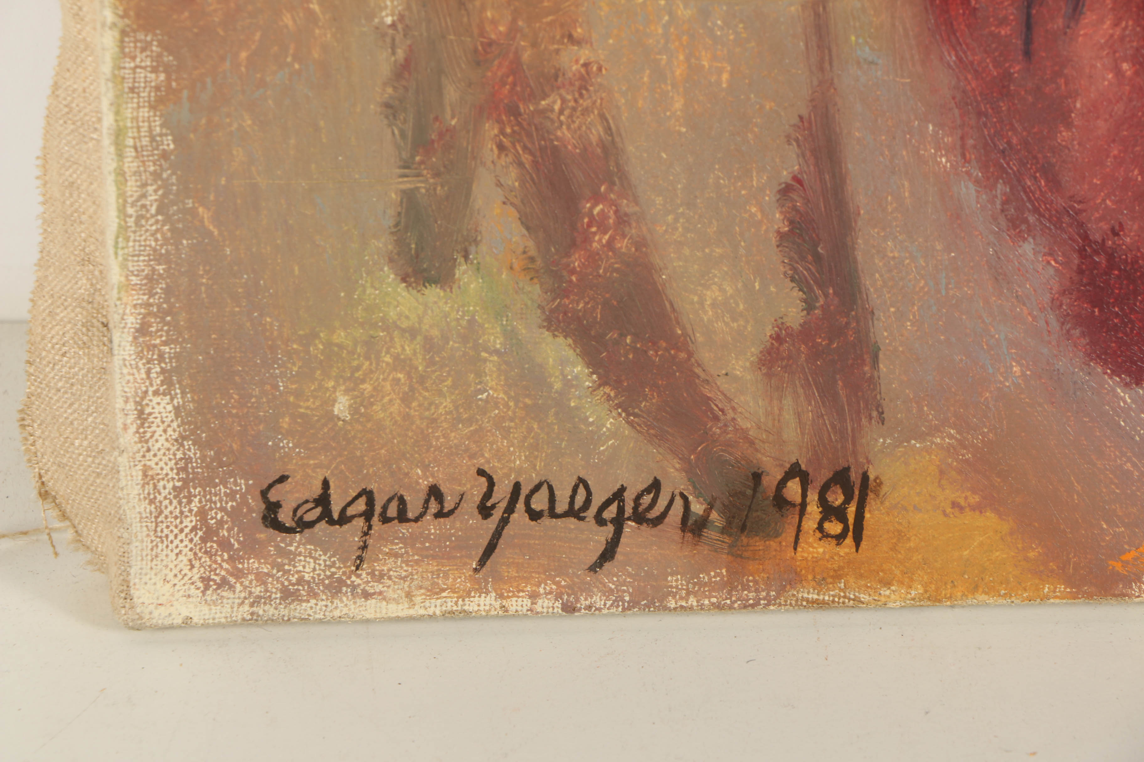 Edgar Yaeger Oil Painting on Canvas of a Nude Figure