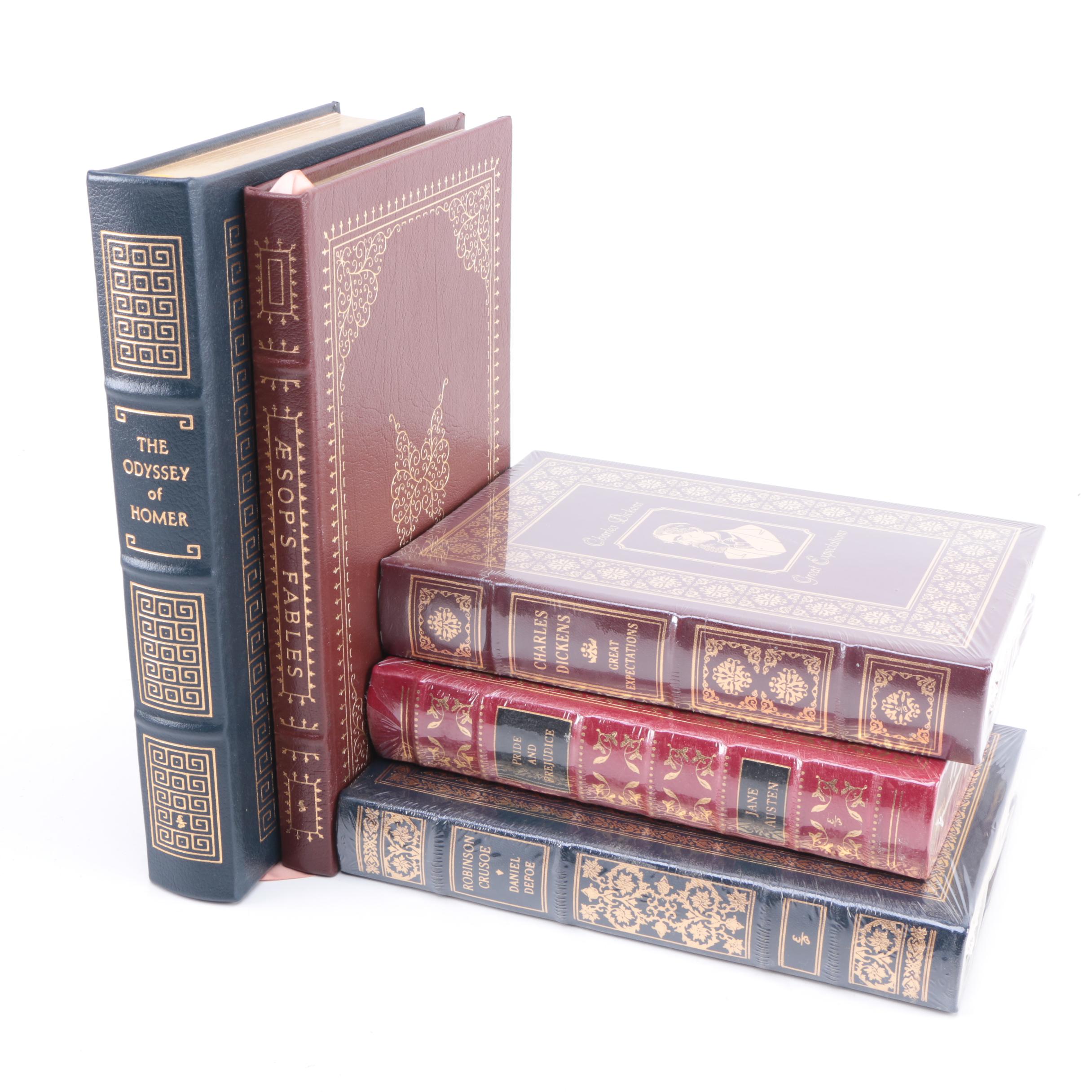Classic Easton Press Leather Bound Books, Including "Pride and Prejudice"