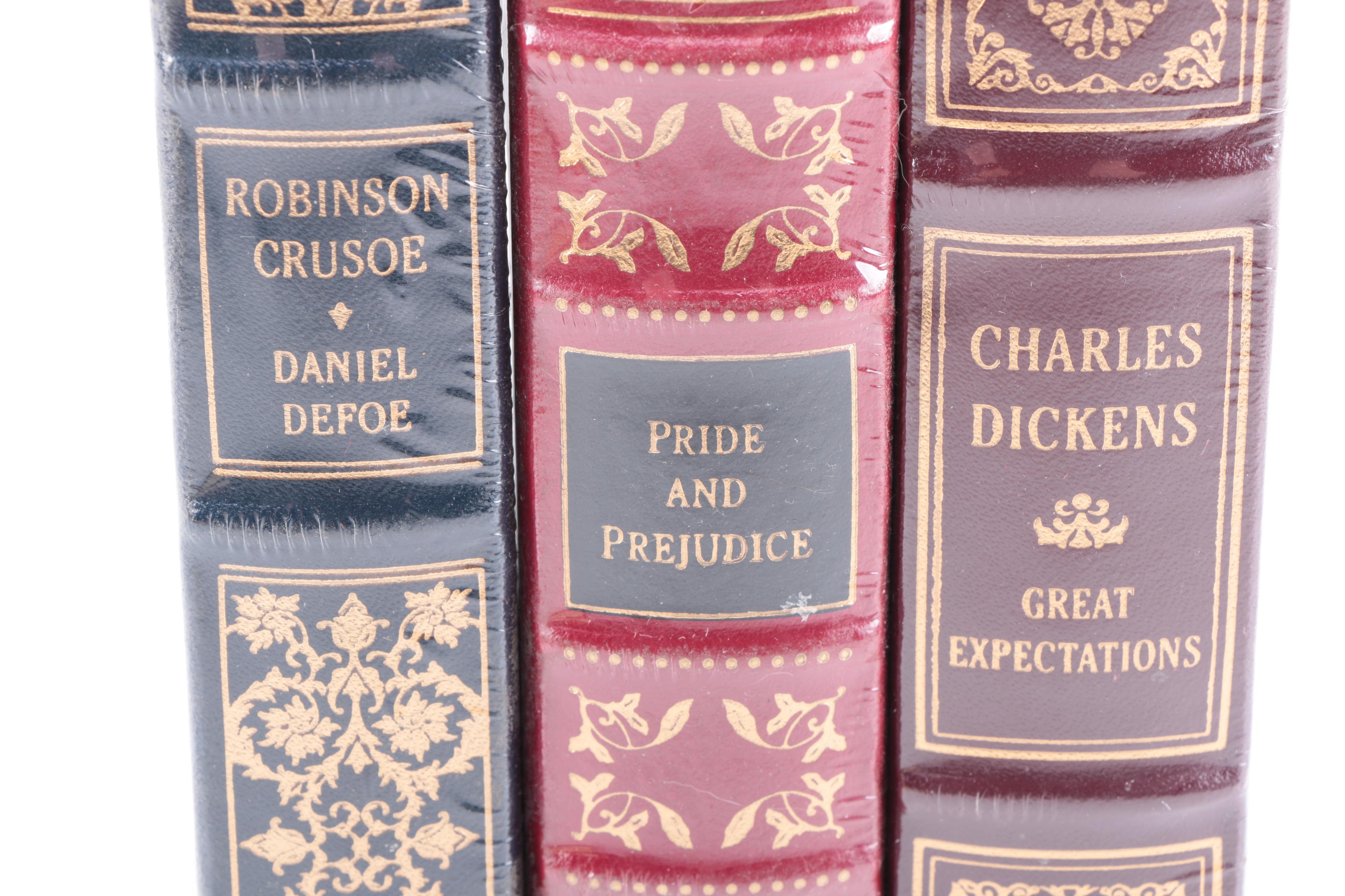 Classic Easton Press Leather Bound Books, Including "Pride and Prejudice"