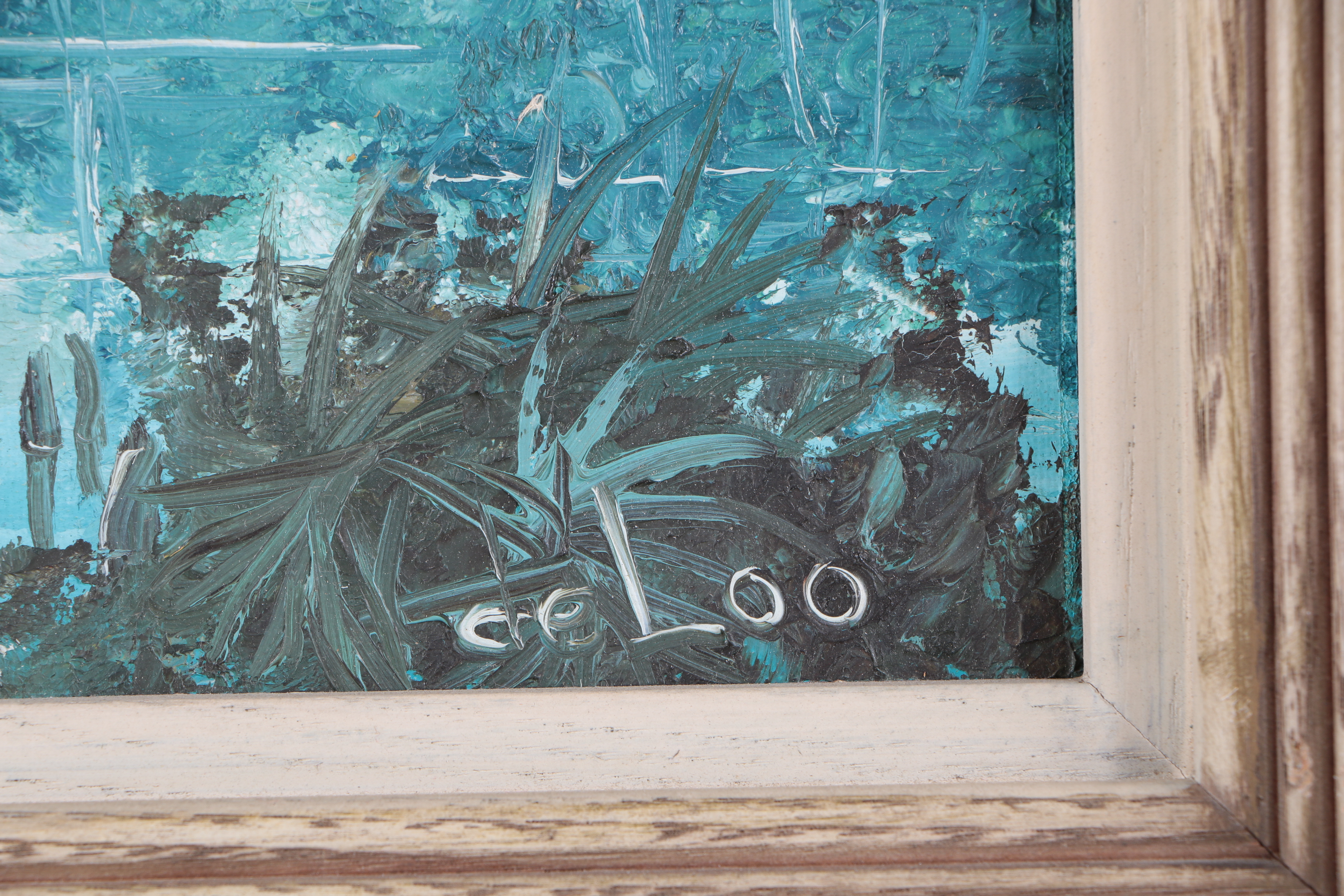 Two Deloo Oil Paintings on Canvas Board of Swamp Scenes