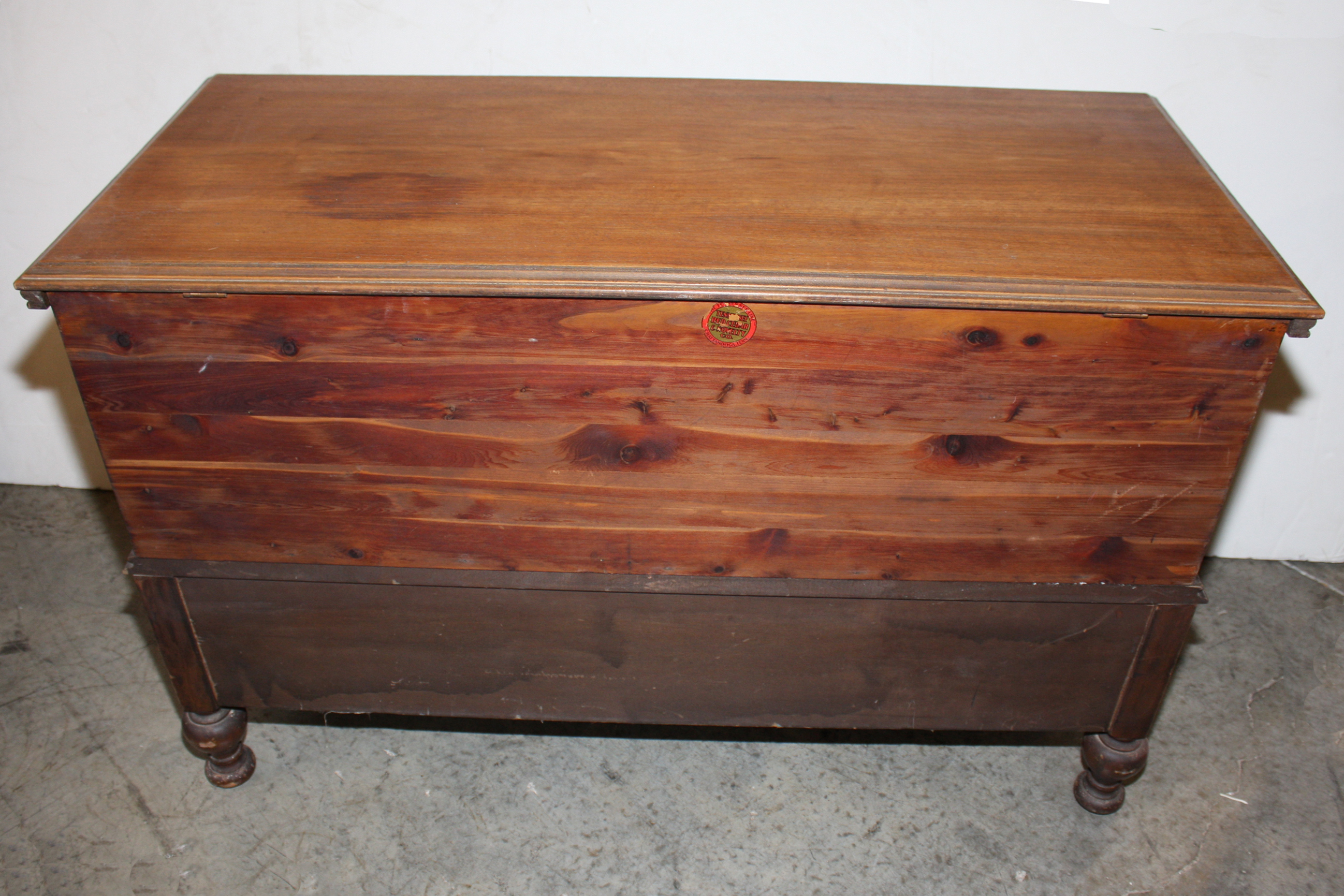 Vintage Cedar Chest on Stand by Tennessee Red Cedar and Novelty Company