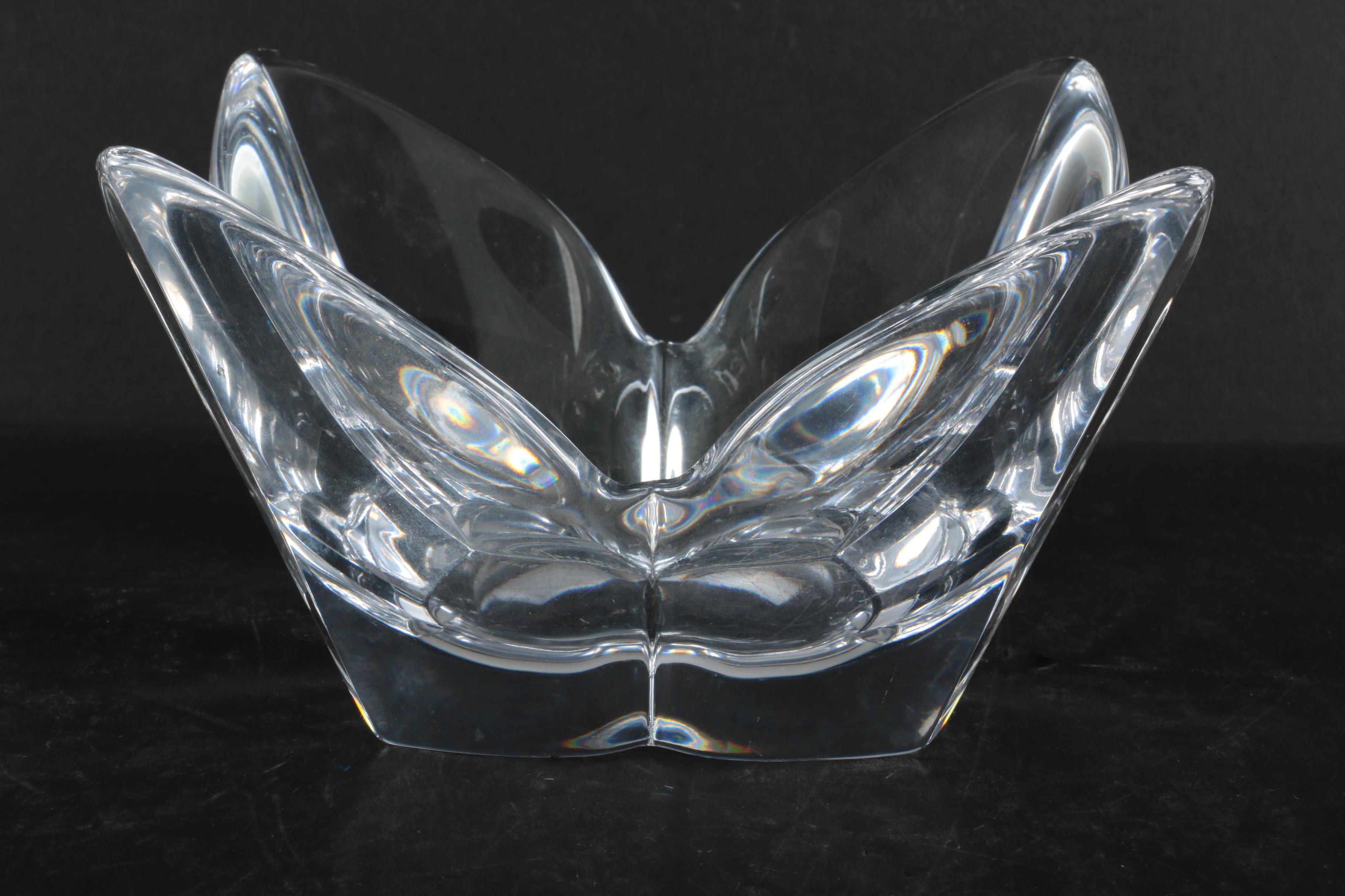 Orrefors Crystal "Lotus" Bowl