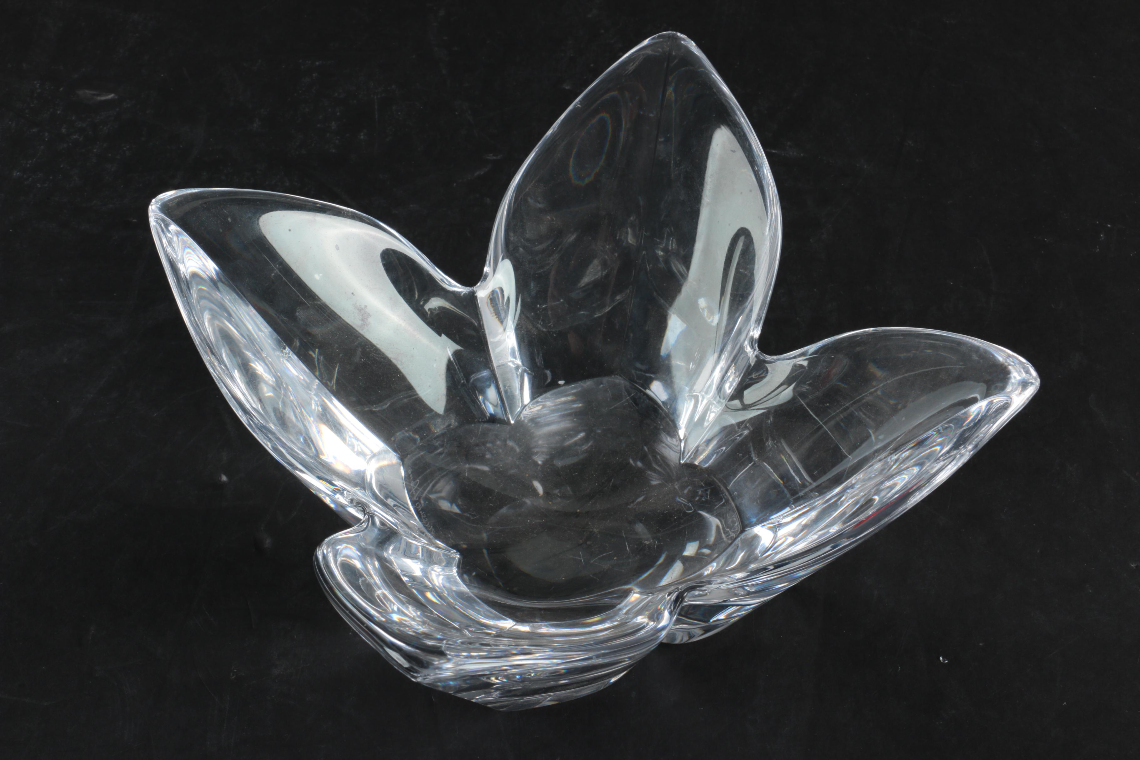 Orrefors Crystal "Lotus" Bowl