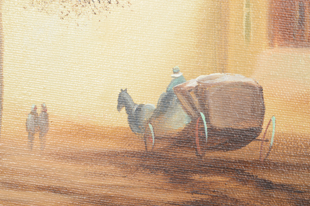 Monttellier Oil on Canvas Painting