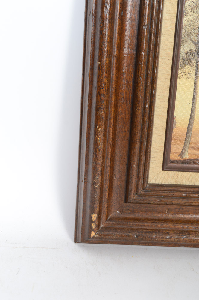 Monttellier Oil on Canvas Painting