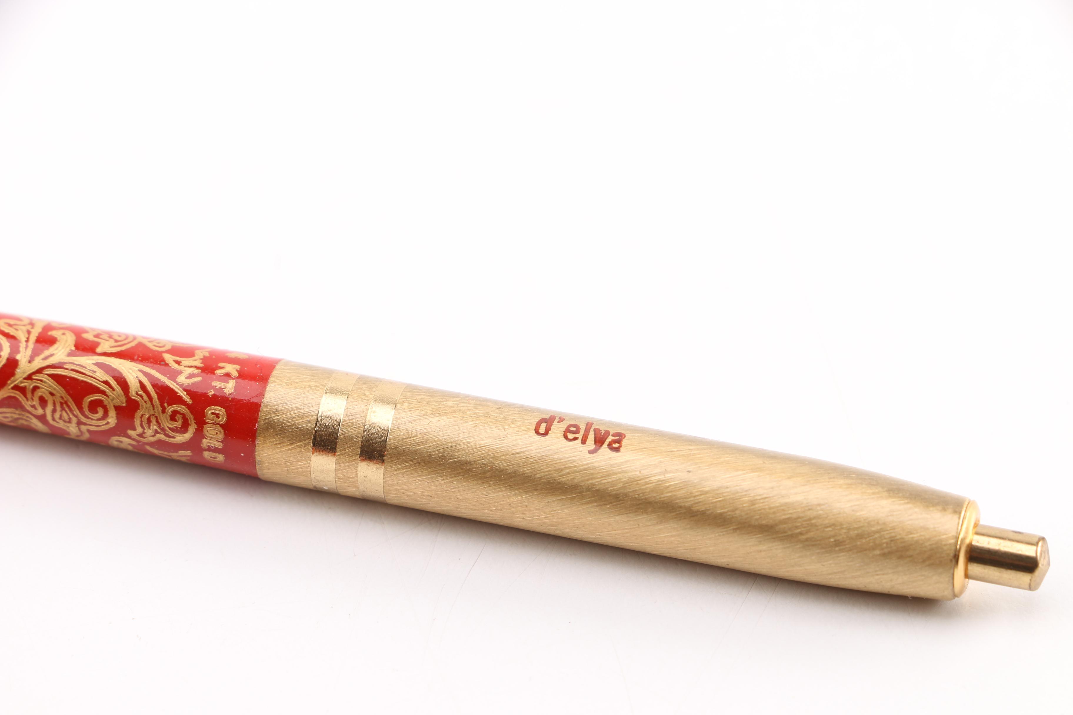 Vintage Aperge Chanel No.5 Perfumed Writing Pens with 14K Gold Plating by d'Elya