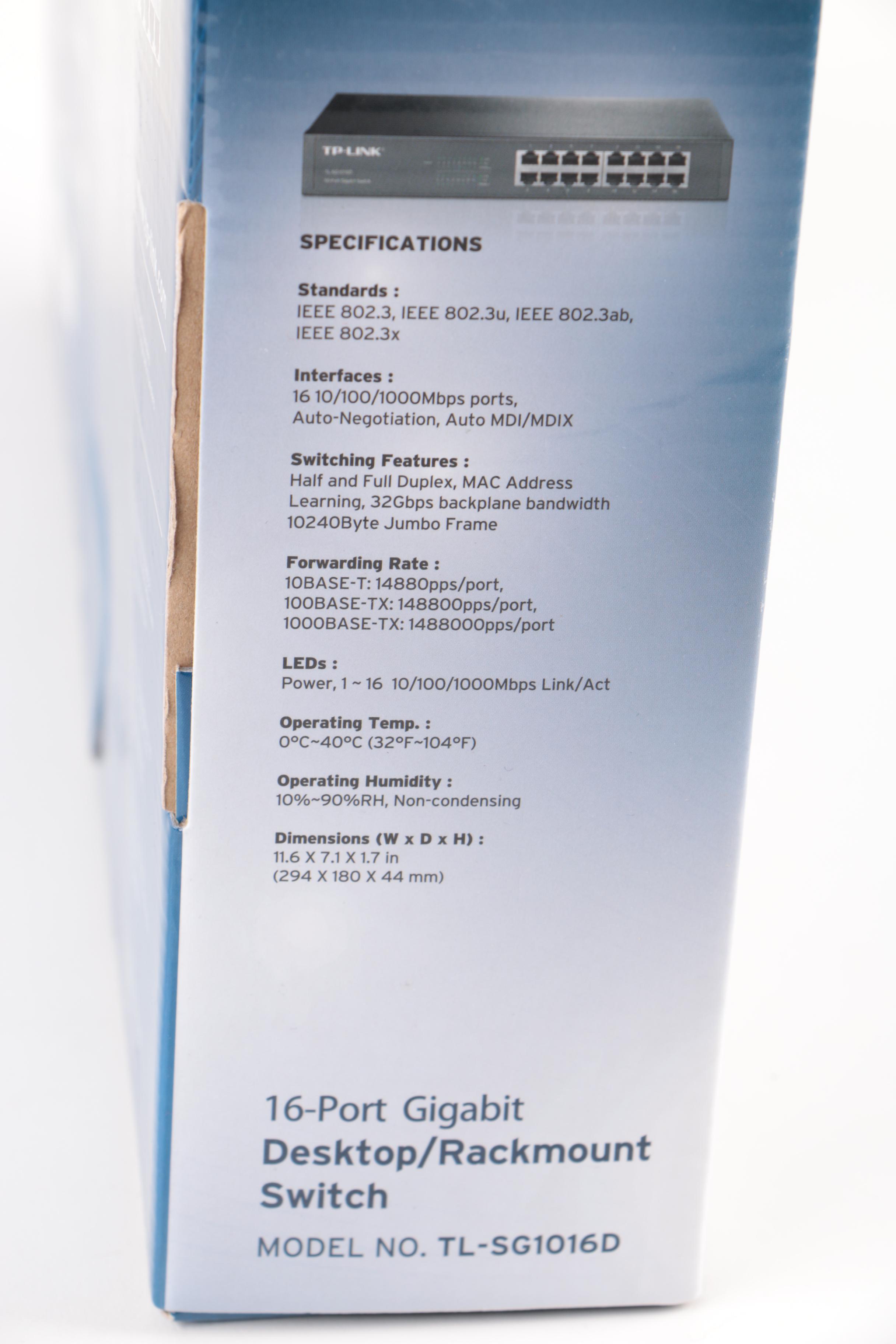 TP-Link 16-Port Gigabit Desktop/Rackmount Switch