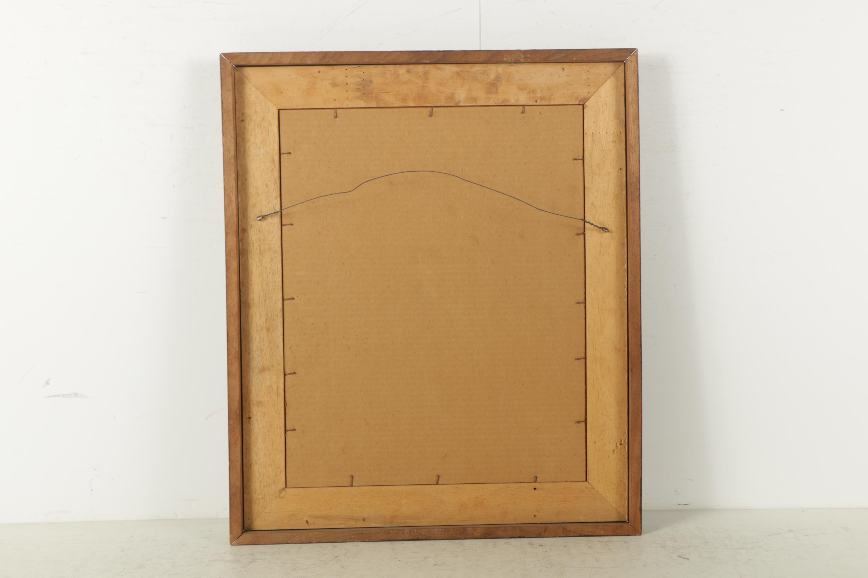 John R. Good Watercolor and Gouache Painting on Panel of Clown