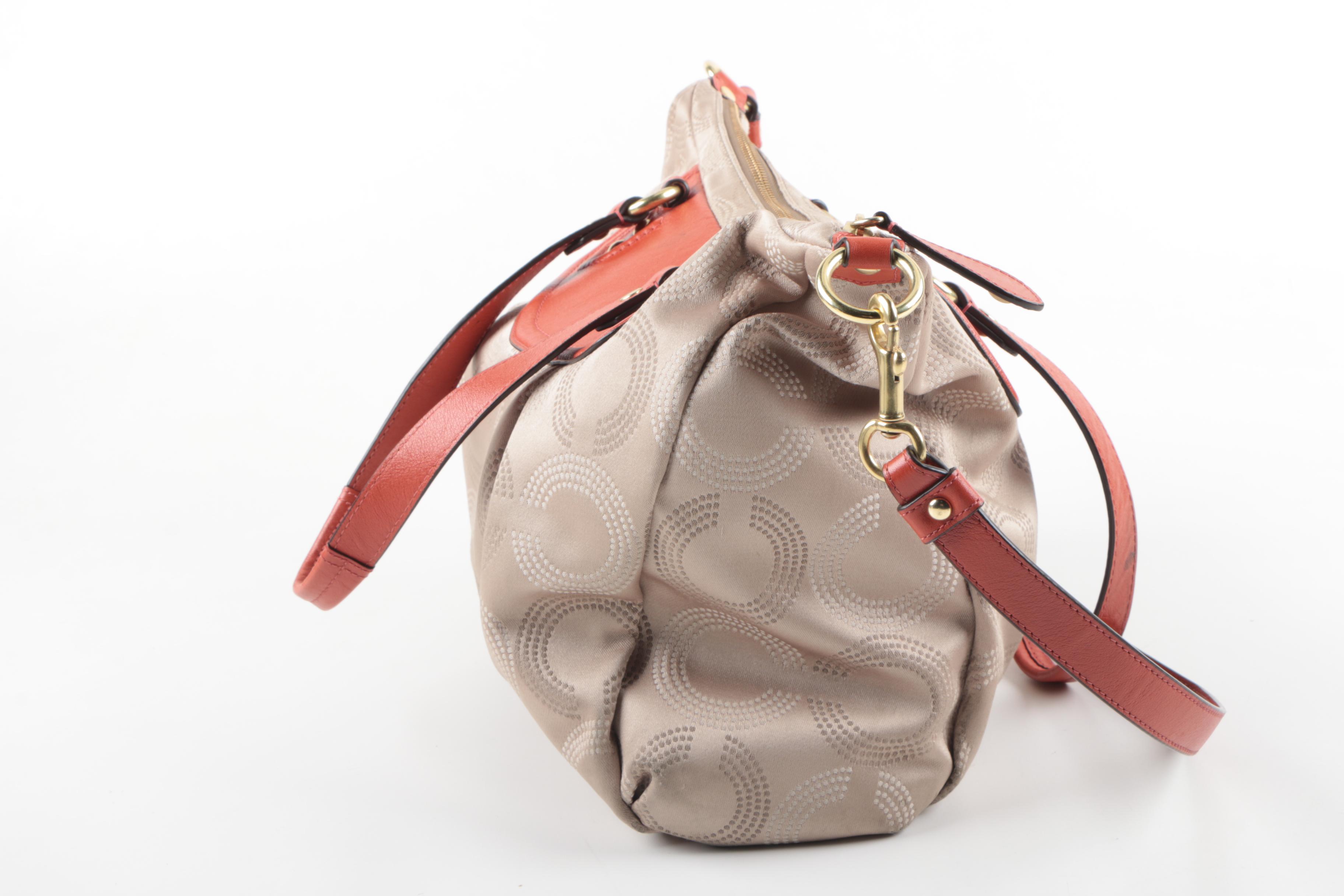 Coach Ashley Dotted Op Art Carryall