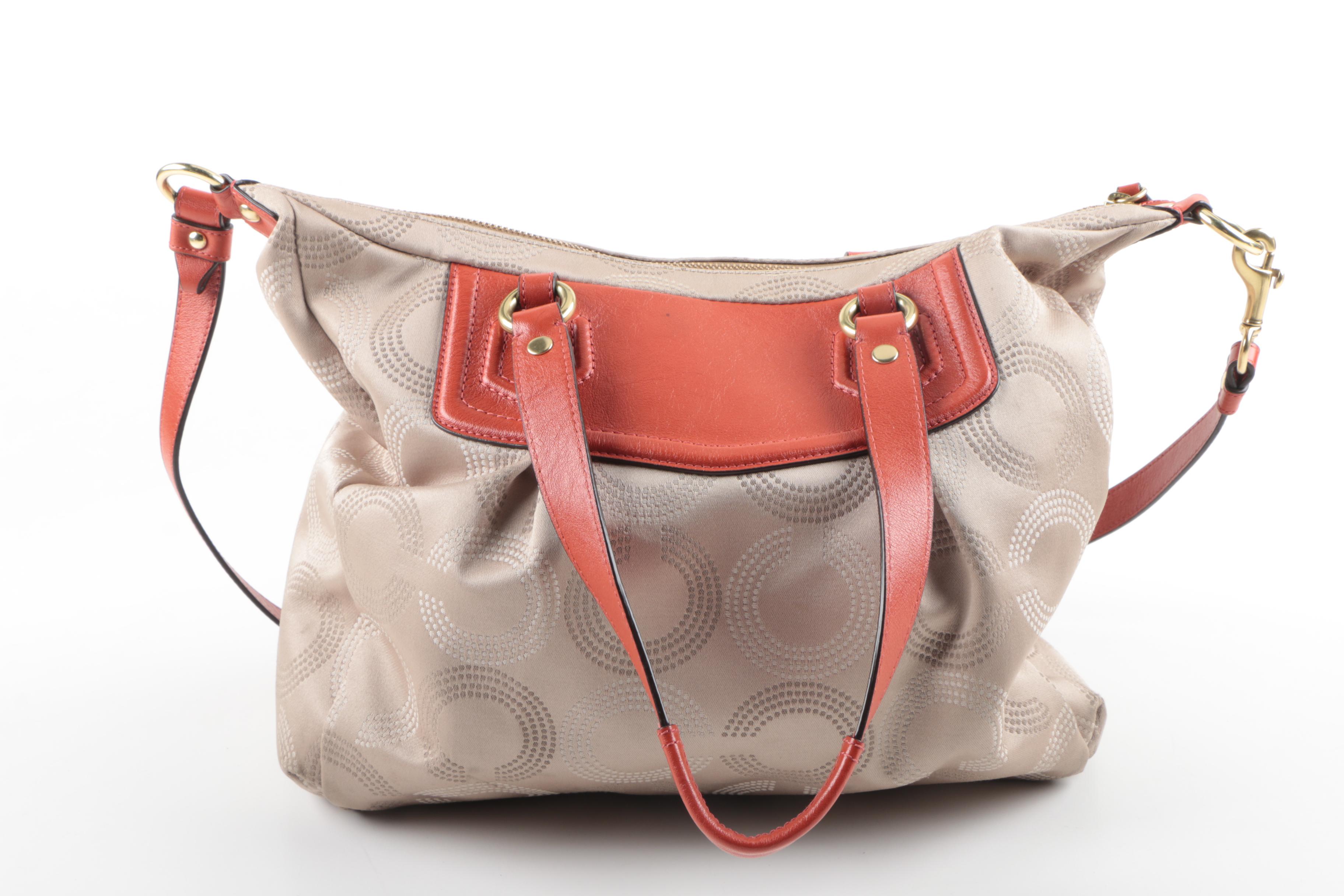 Coach Ashley Dotted Op Art Carryall