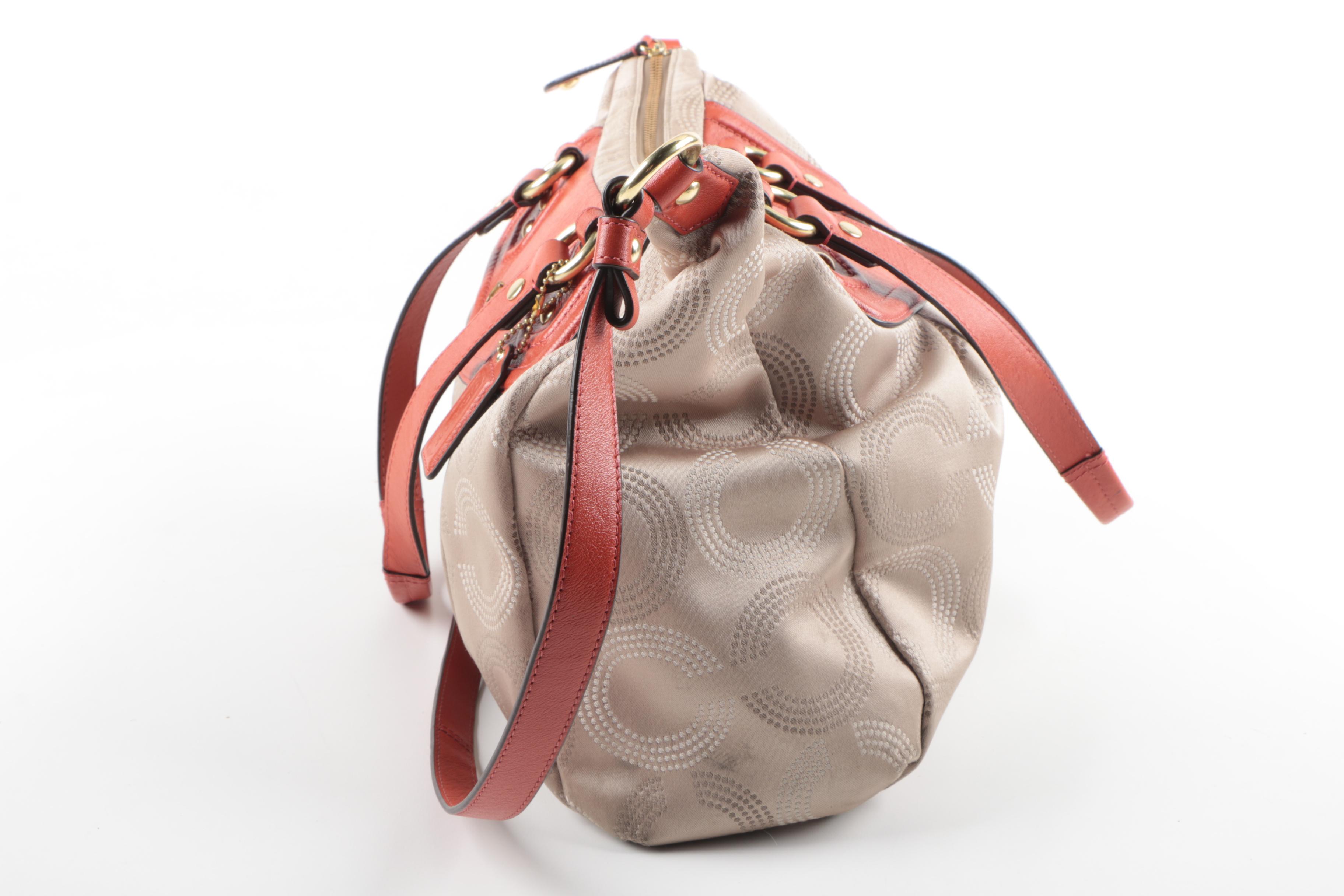 Coach Ashley Dotted Op Art Carryall